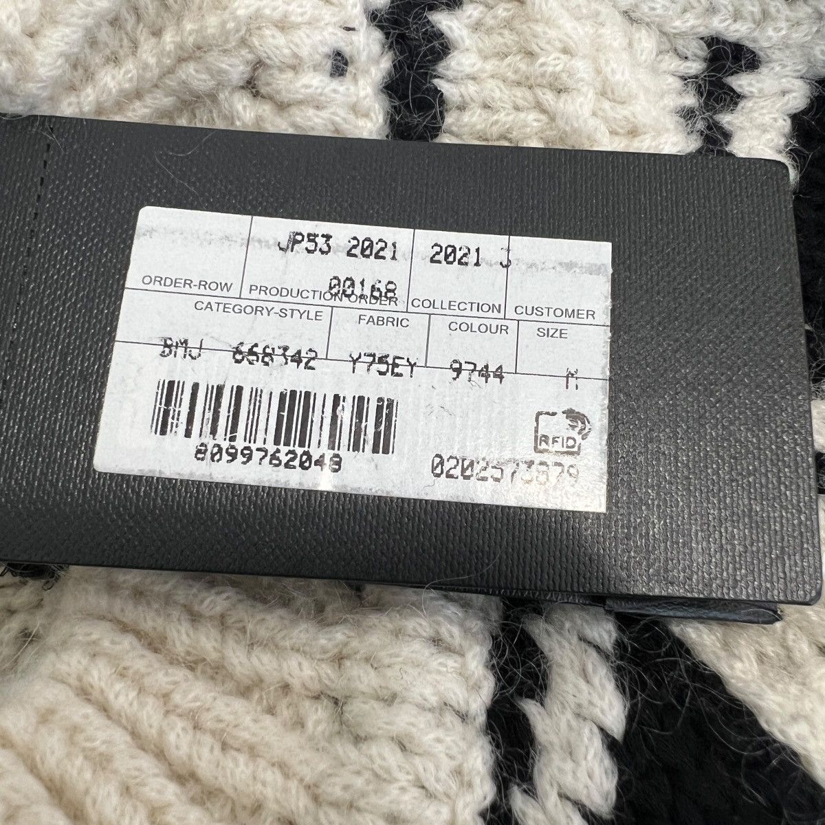 Saint Laurent Paris SAINT LAURENT FW2021 Mohair Knit Striped Sweater M Size US M / EU 48-50 / 2 - 7 Thumbnail
