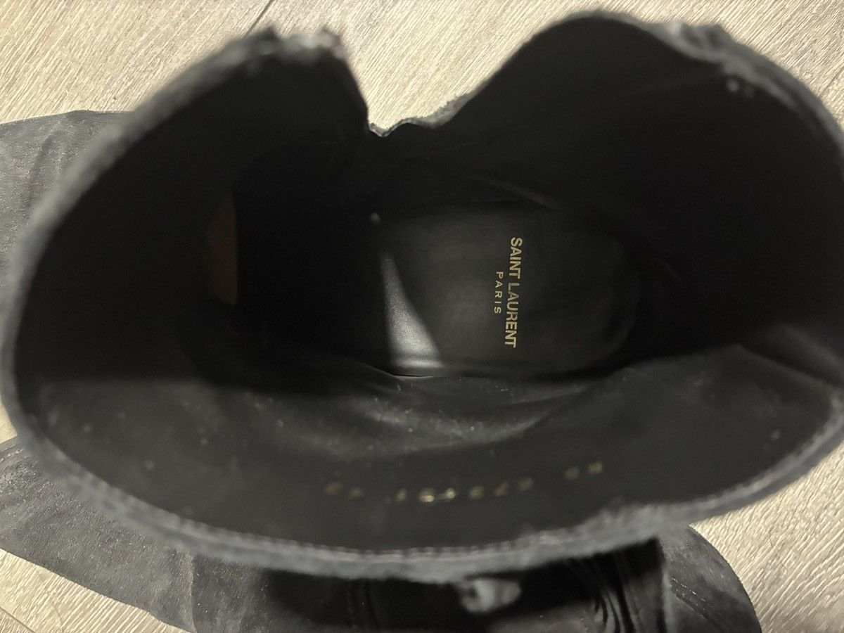 Saint Laurent Paris FW19 Lukas Fringe Boots in Black Suede Size US 10 / EU 43 - 4 Thumbnail