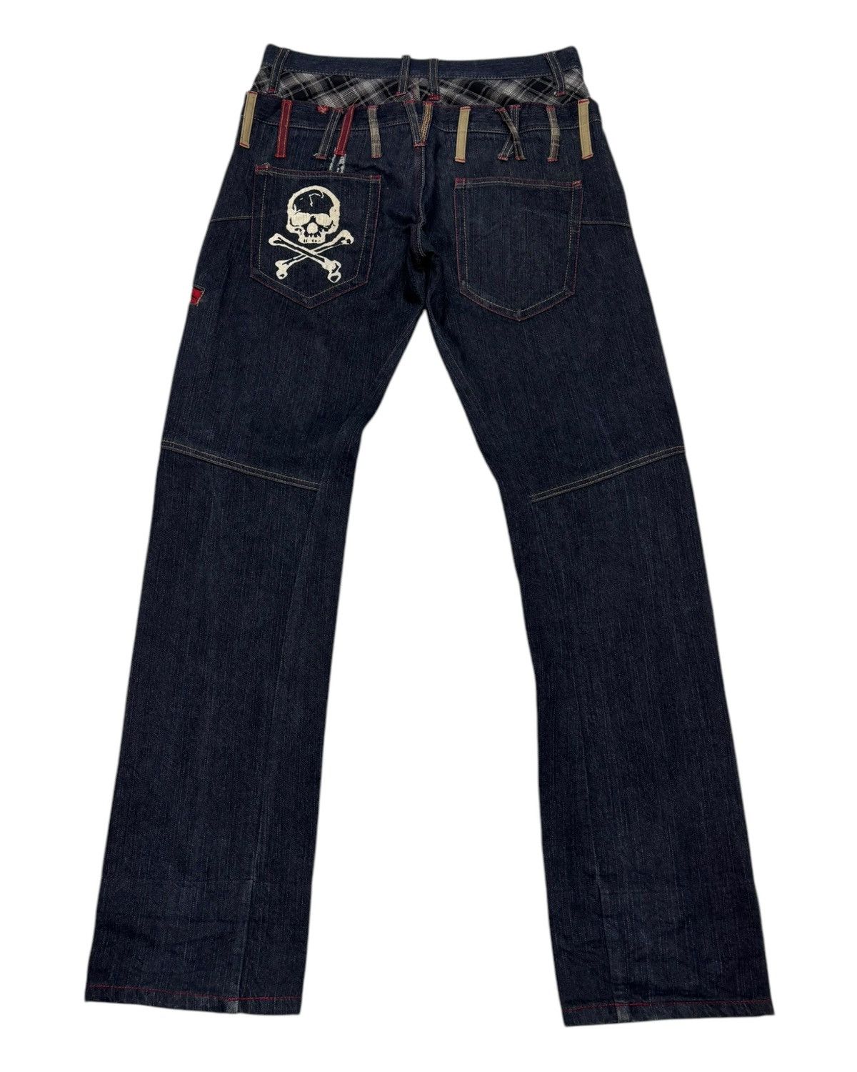 Hysteric Glamour × If Six Was Nine × Japanese Brand VINTAGE DOUBLE WAIST JEANS BARCEDOS BLUE DENIM SKULLS JEANS Size US 32 / EU 48 - 1 Thumbnail