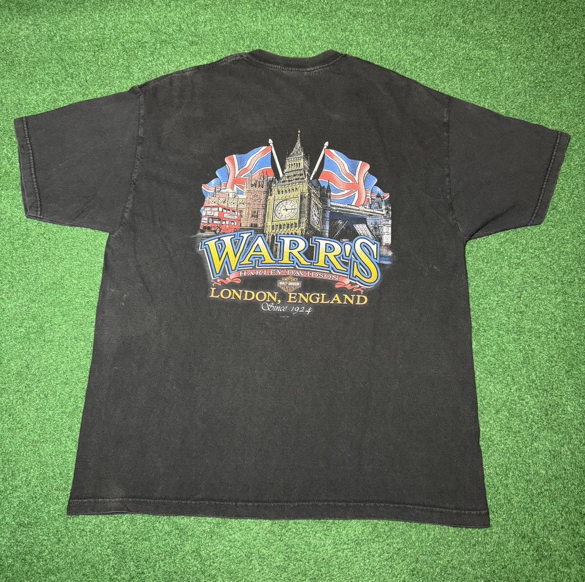 Harley Davidson Y2K Harley Davidson Warr’s London England Biker XL T Shirt Size US XL / EU 56 / 4 - 3 Thumbnail