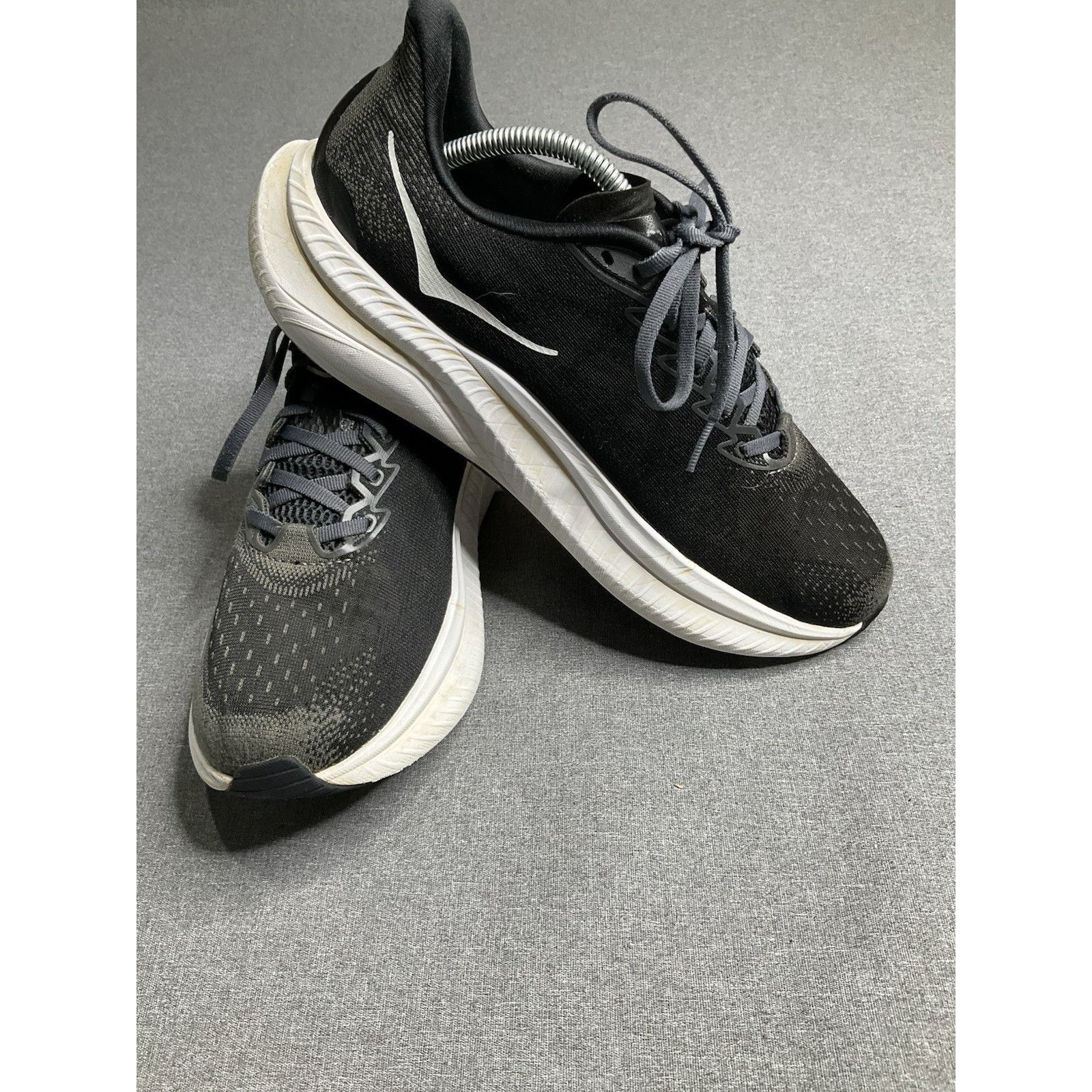 Hoka Hoka One One Men's Mach 6 Black White Size 10.5 Used Size US 10.5 / EU 43-44 - 6 Thumbnail