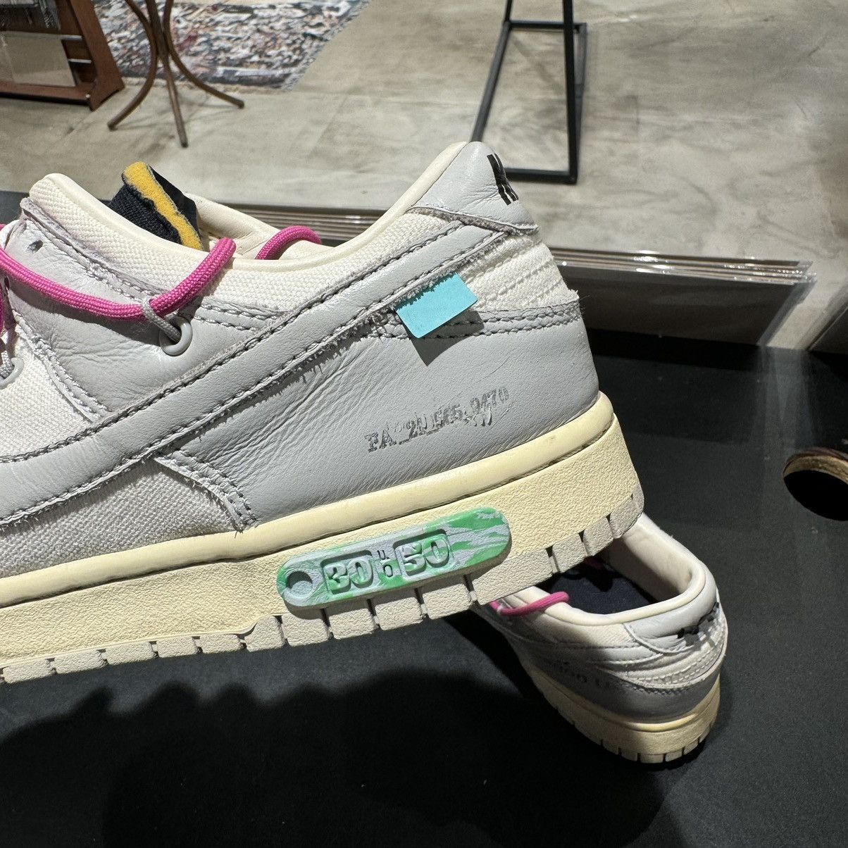 Nike × Off-White Nike Off White Dunk Low Lot 30 Size US 9.5 / EU 42-43 - 8 Thumbnail