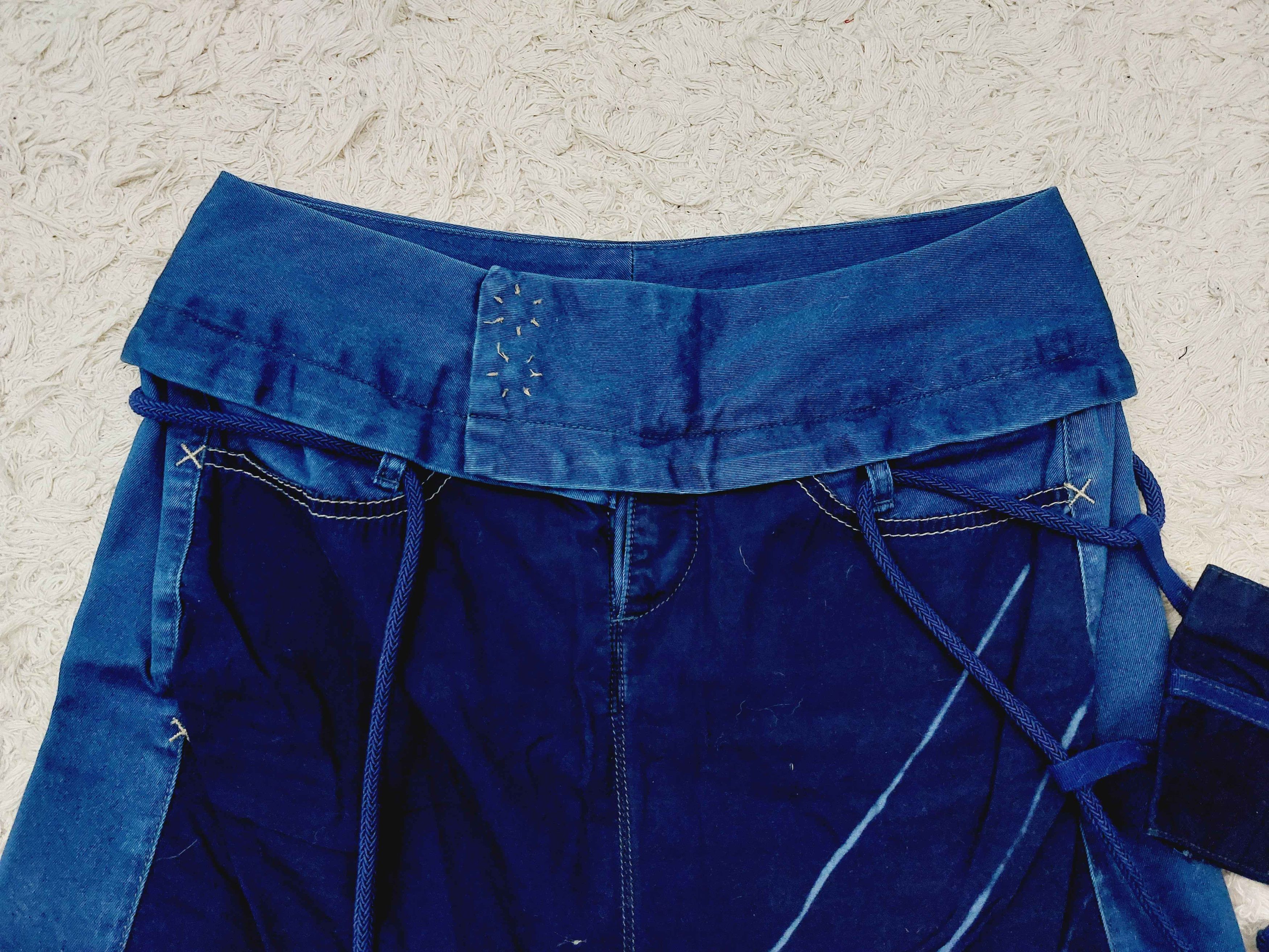 Marithe + Francois Girbaud Marithé + Francois Girbaud Patchwork Denim Pouch Maxi Skirt Size 32" / US 10 / IT 46 - 5 Thumbnail