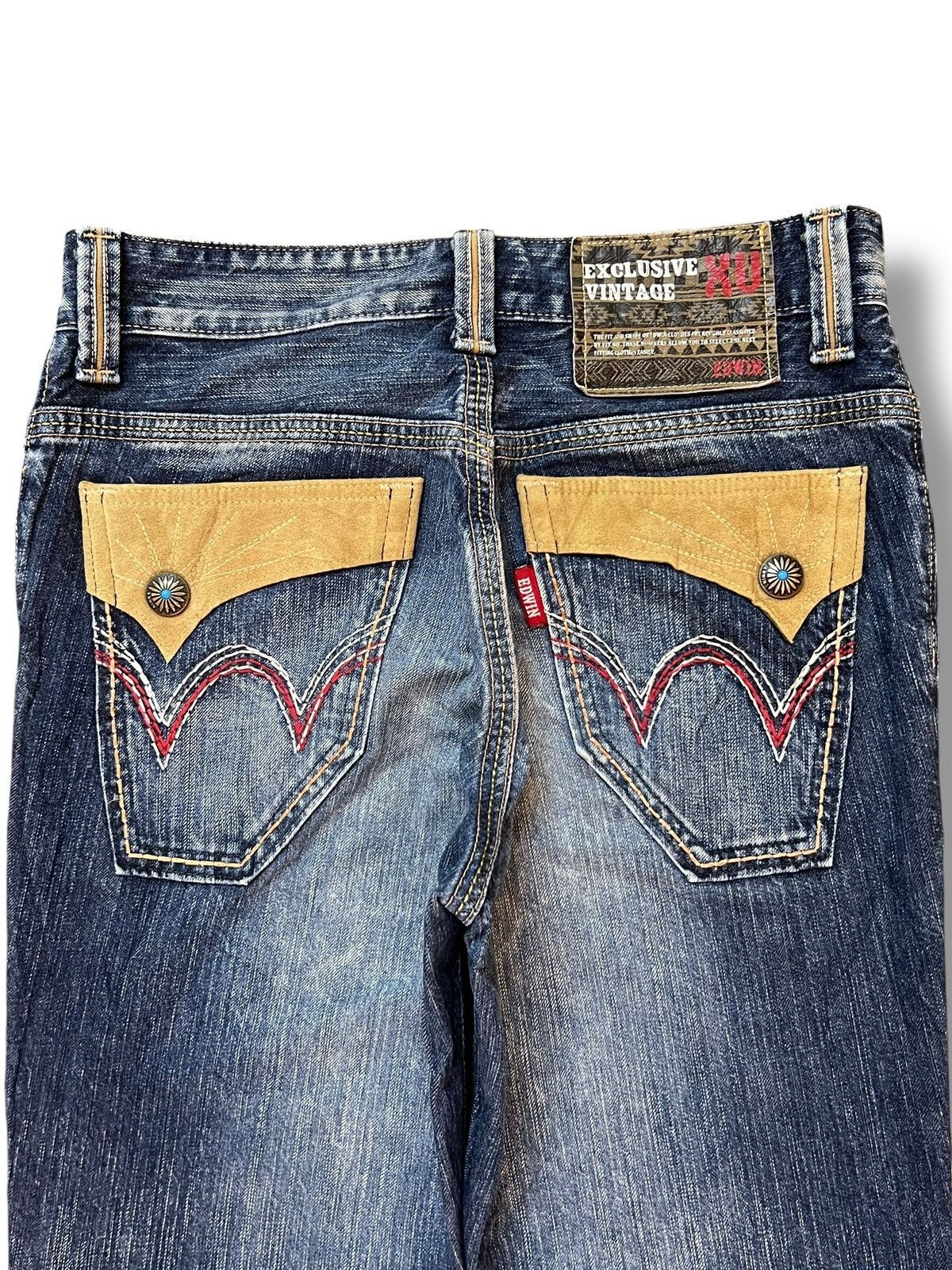 Edwin Bootcut Edwin Exclusive Vintage Japan - Whisker Wash Jeans Size US 32 / EU 48 - 5 Thumbnail