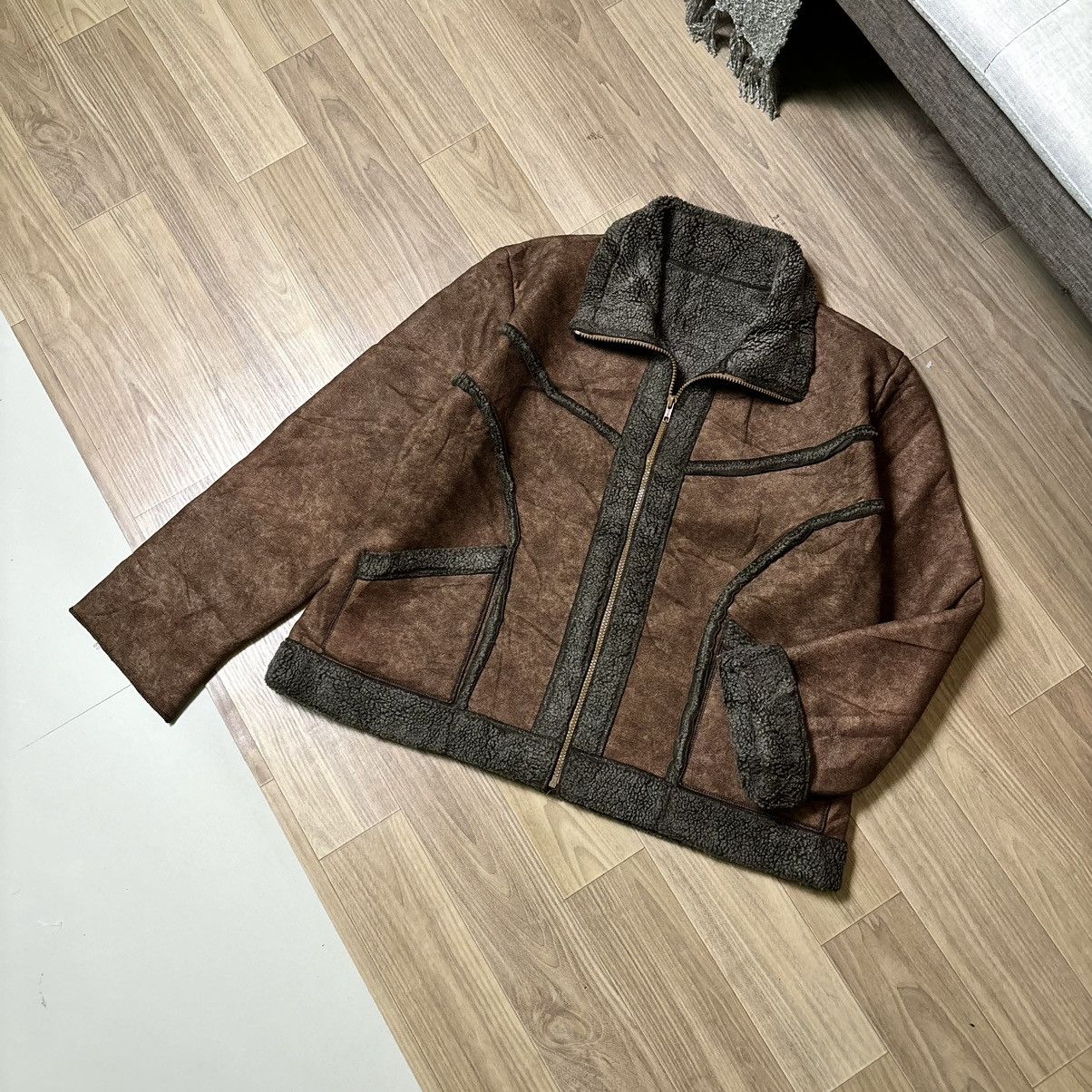 If Six Was Nine × Le Grande Bleu (L.G.B.) Ifsixwasnine LGB Style fur jacket vintage Y2K japan Size US M / EU 48-50 / 2 - 2 Thumbnail