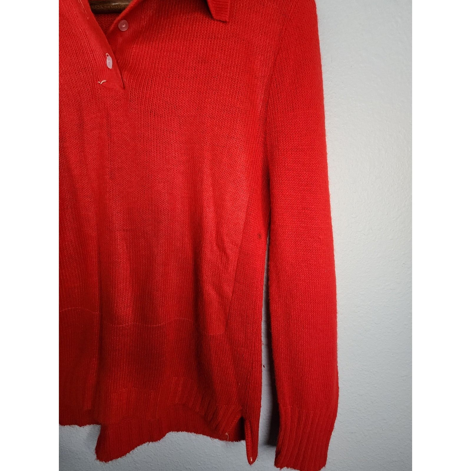 Vintage Vintage Native American Sweater Graphic Red Collared 80s Size US M / EU 48-50 / 2 - 6 Thumbnail