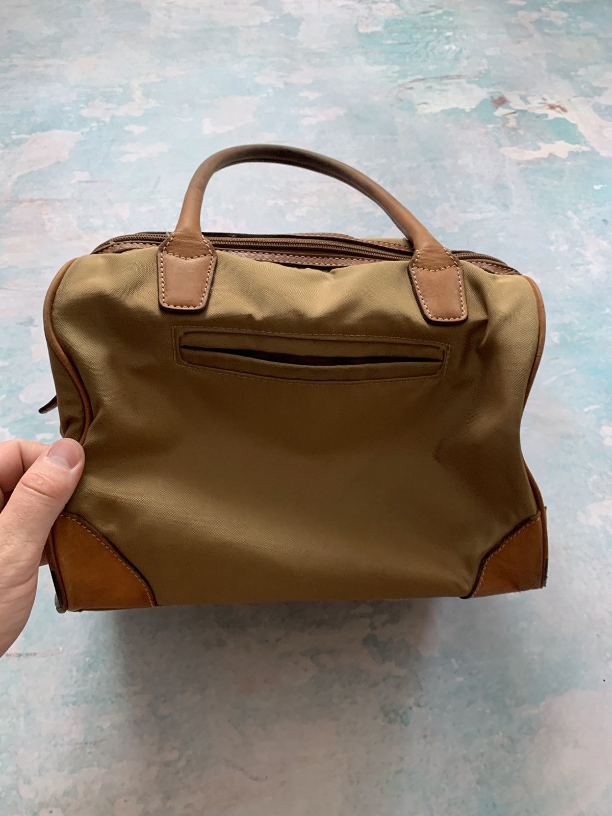 Bogner Vintage Bogner Shoulder Bag Womens Brown Canvas Leather Trim Size ONE SIZE - 11 Thumbnail