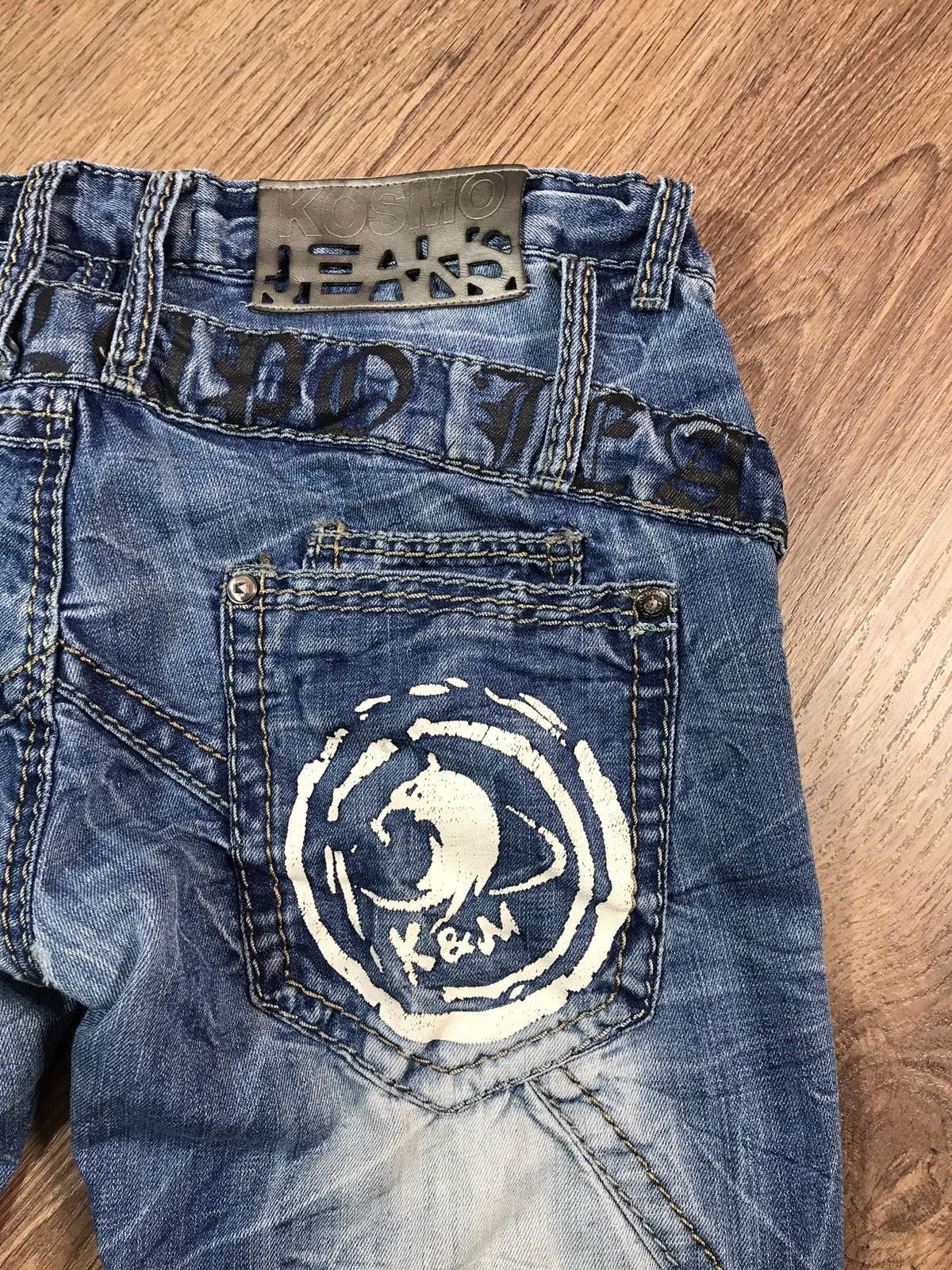 Japanese Brand Vintage Kosmo Lupo Distressed Denim Pants Size US 34 / EU 50 - 16 Thumbnail