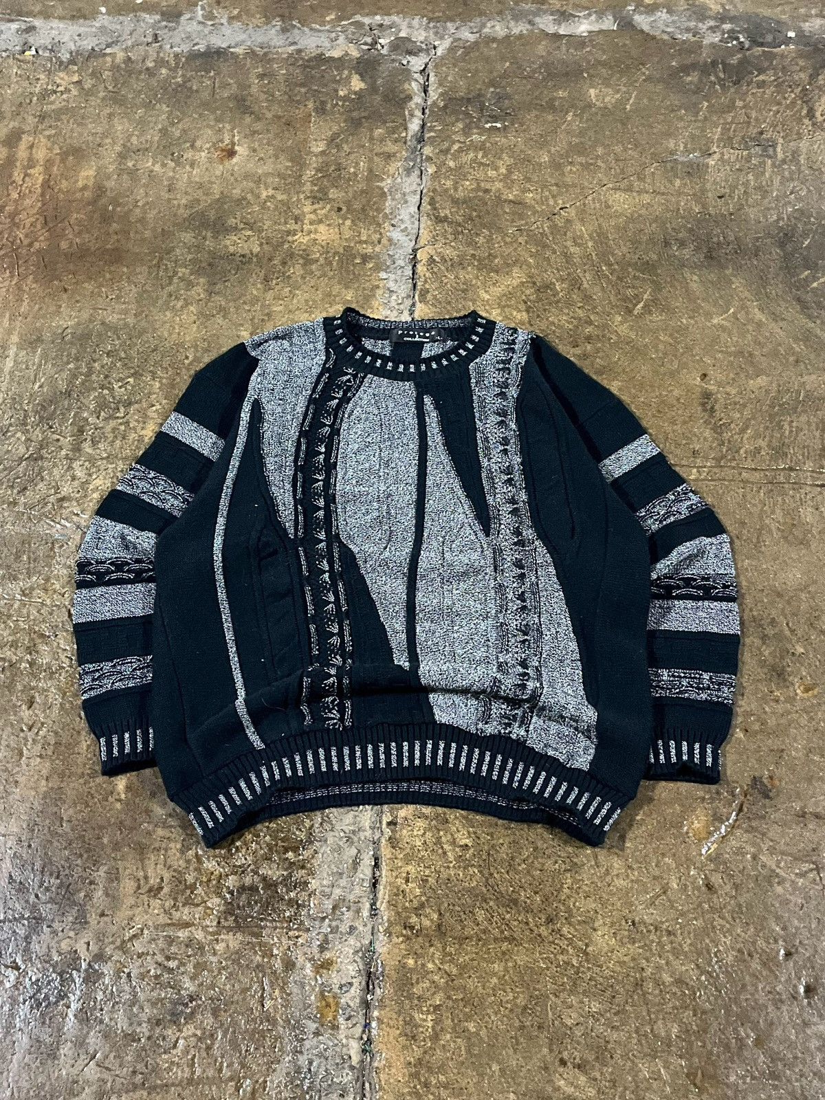 Coogi × Protege × Vintage Crazy Vintage Coogi Style 3D Knit Pattern Sweater Art Biggie Size US L / EU 52-54 / 3 - 1 Thumbnail