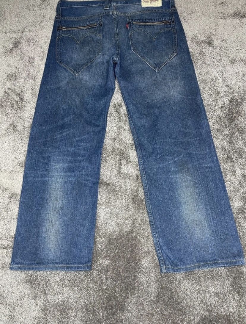 Levi's Vintage Clothing LEVI'S 503 LOOSE 2008 VINTAGE BUCKLE CINCH BACK DENIM PANTS Size US 36 / EU 52 - 3 Thumbnail