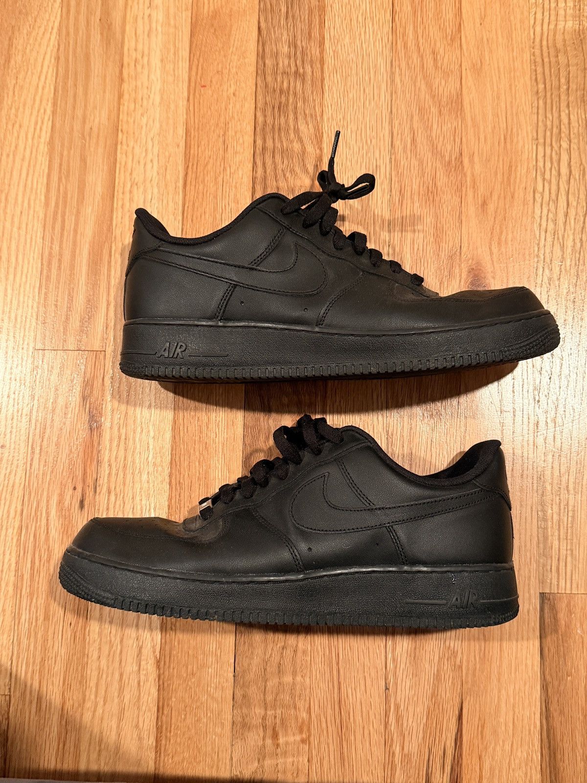 Nike Black air forces Size US 12 / EU 45 - 2 Thumbnail