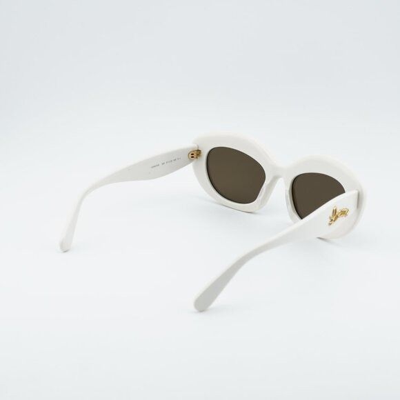 Loewe Loewe LW40153I 25E Sunglasses Ivory Cat Eye Frame, Brown Size ONE SIZE - 9 Thumbnail