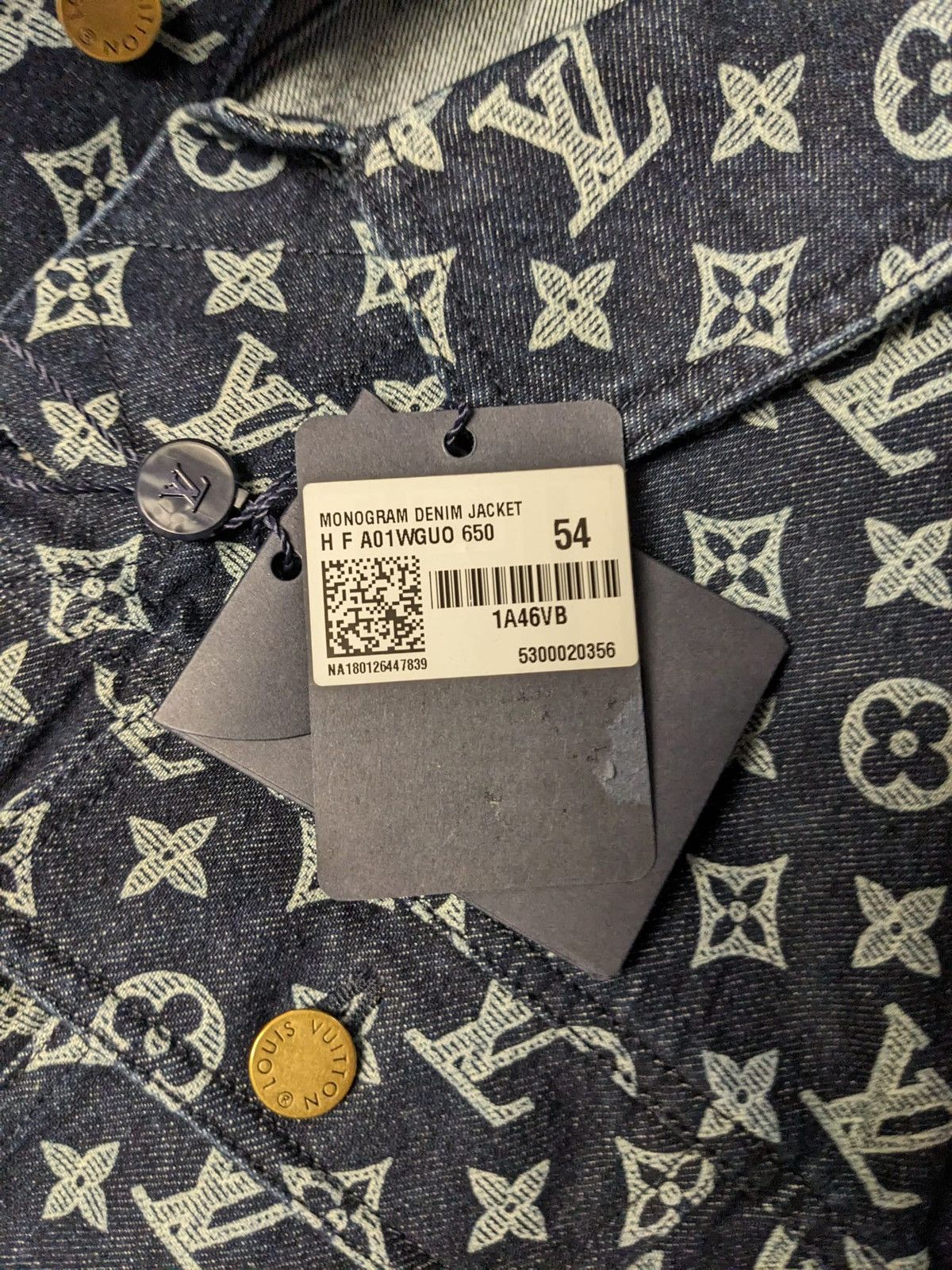 Louis Vuitton LOUIS VUITTON X KIM JONES DENIM MONOGRAM JACKET Size US L / EU 52-54 / 3 - 6 Thumbnail