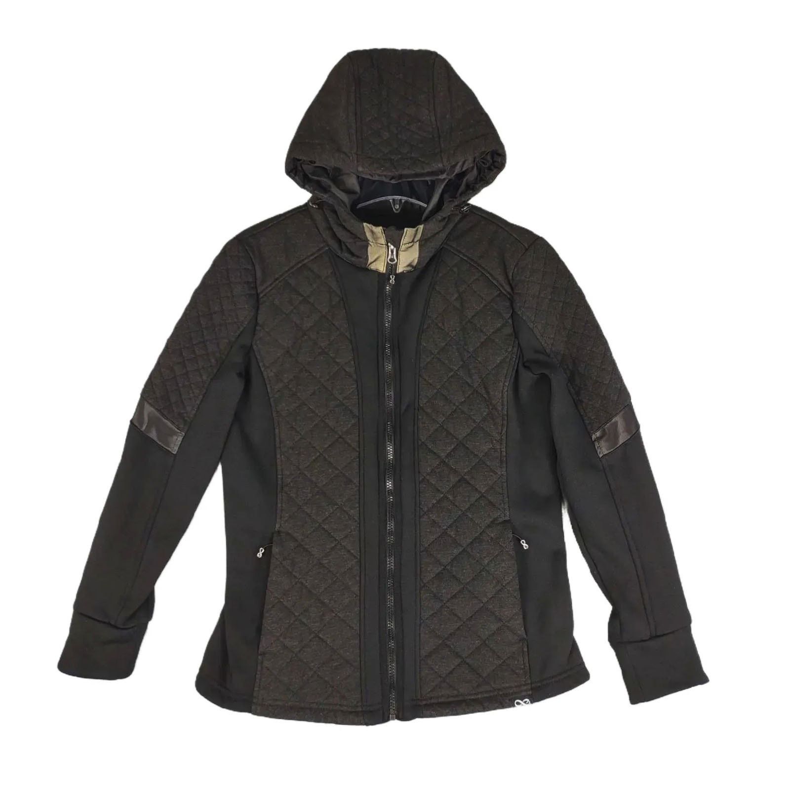 Other BE BOUNDLESS Full Zip Quilted Hiking Athletic Hoodie Jacket Size M / US 6-8 / IT 42-44 - 1 Thumbnail