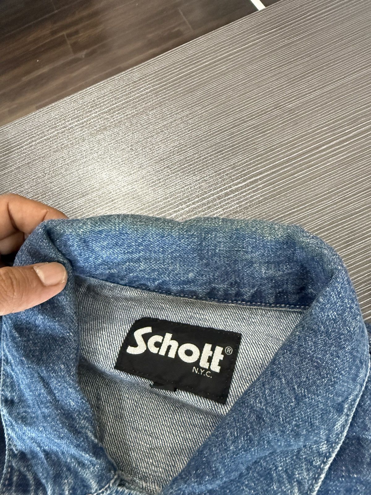 Schott 🔥 SCHOTT N.Y.C Amekaji Japan Denim Style Chore Jacket - L Size US L / EU 52-54 / 3 - 8 Thumbnail