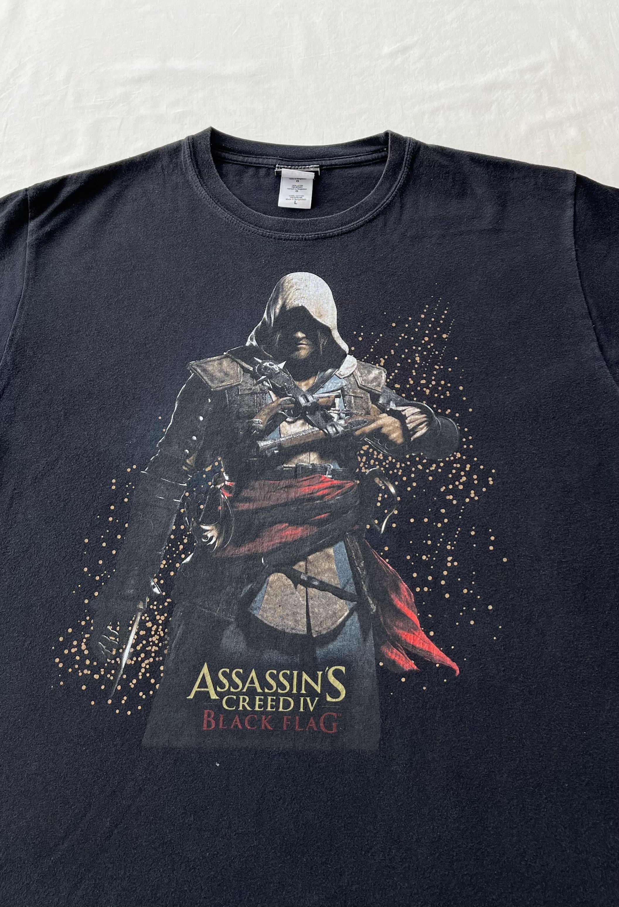The Game Vintage 2013 Assassin's Creed IV Black Flag Ubisoft T-shirt Size US L / EU 52-54 / 3 - 3 Thumbnail