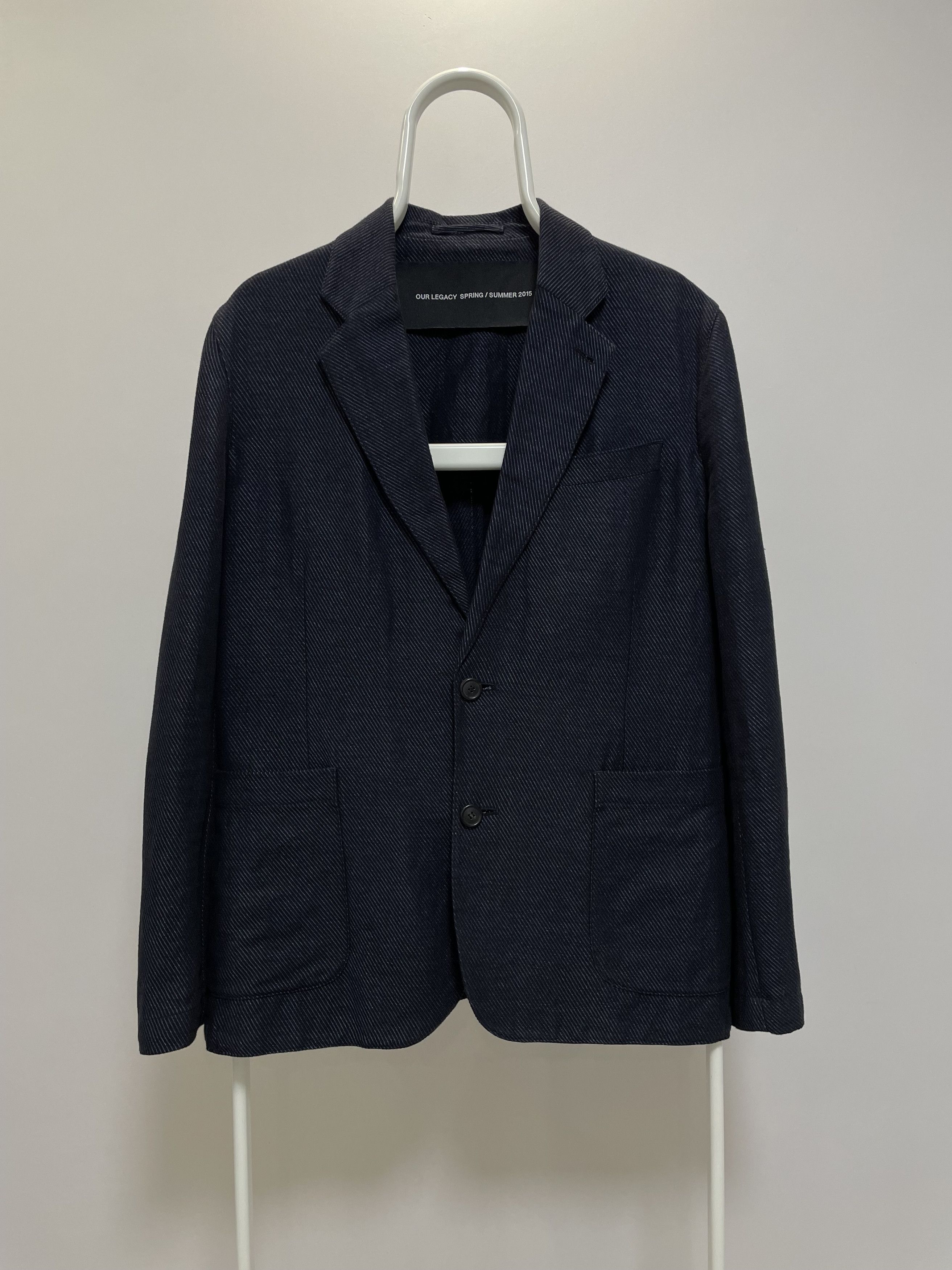 Our Legacy OUR LEGACY SS15 Indigo Twill Blazer Jacket Sport Coat EU 50 Size 40R - 4 Thumbnail