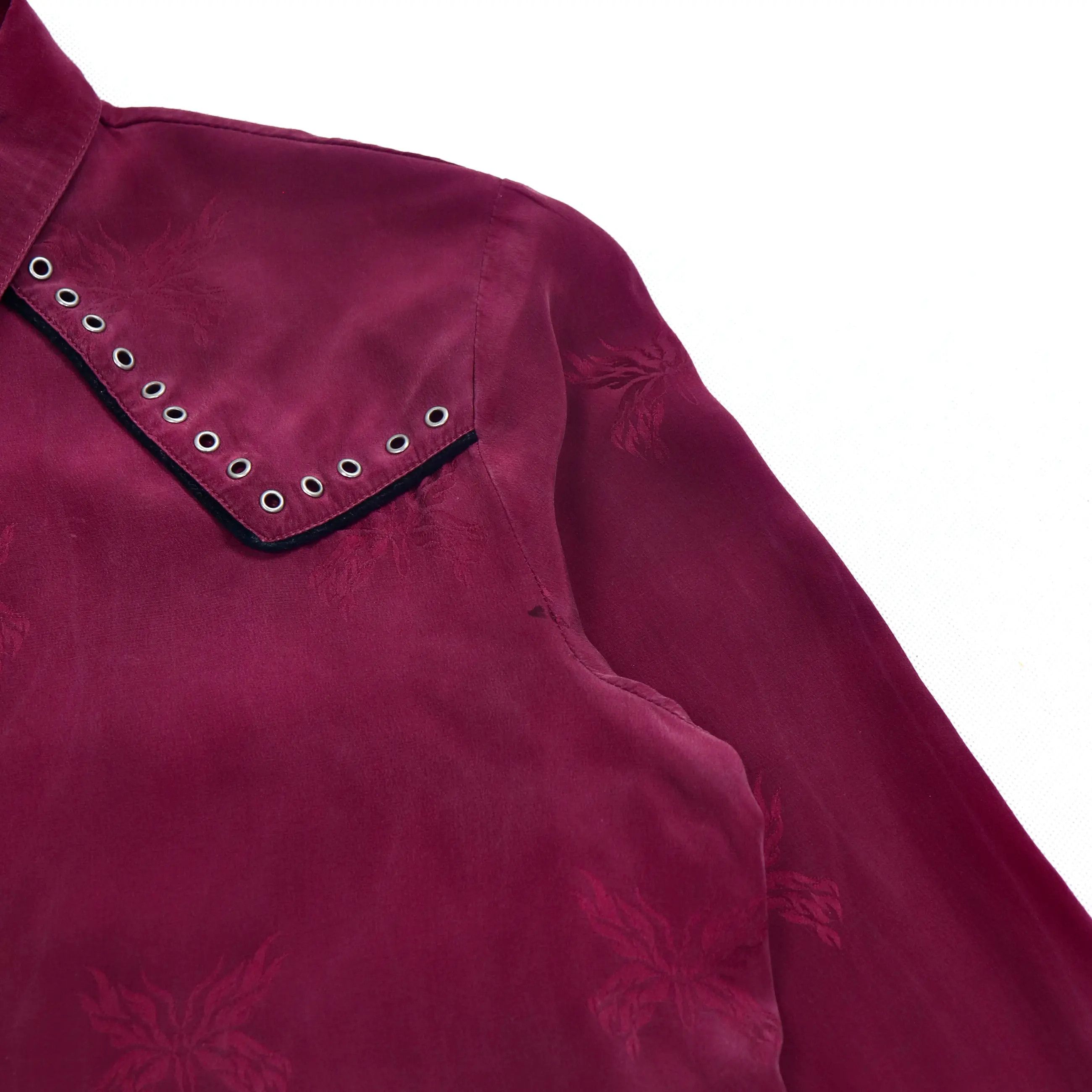 Zadig & Voltaire Zadig & Voltaire Talijac Silk Butterfly Cowboy Shirt Size US S / EU 44-46 / 1 - 3 Thumbnail