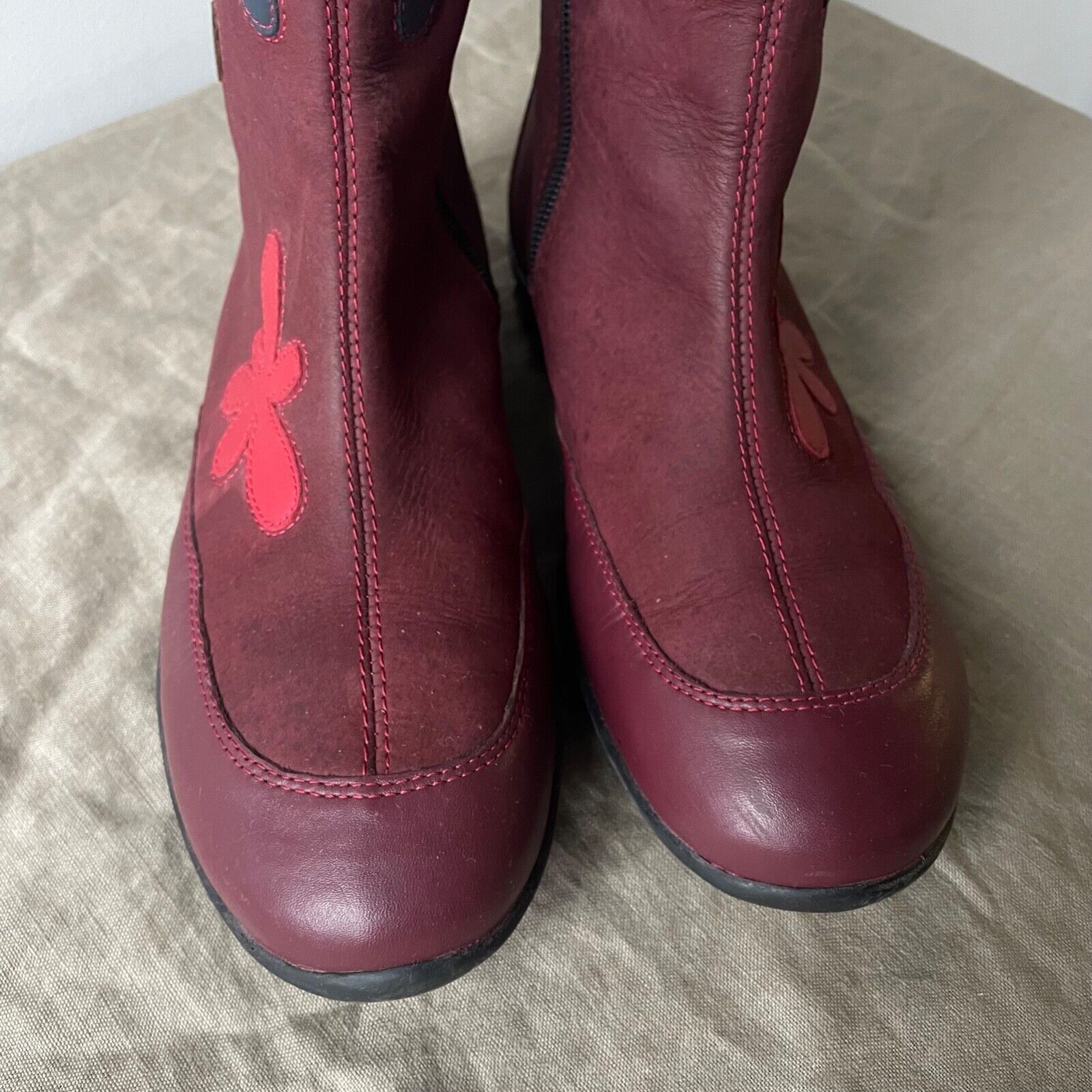 Ecco Ecco Y2K Vintage Flower High Top Boots 8499AC Size US 8 / IT 38 - 7 Thumbnail