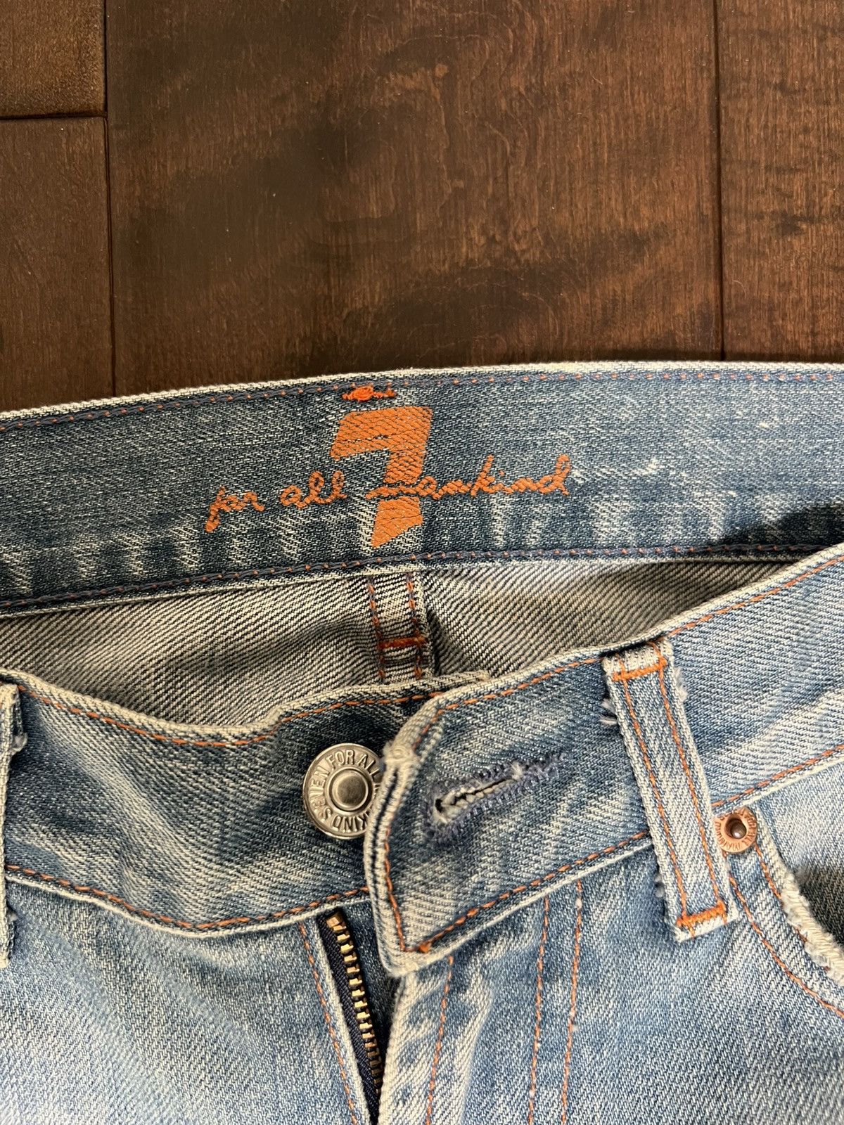 7 For All Mankind 7 for all mankind vintage denim size 24 great condition Size 24" / US 00 / IT 34 - 3 Thumbnail