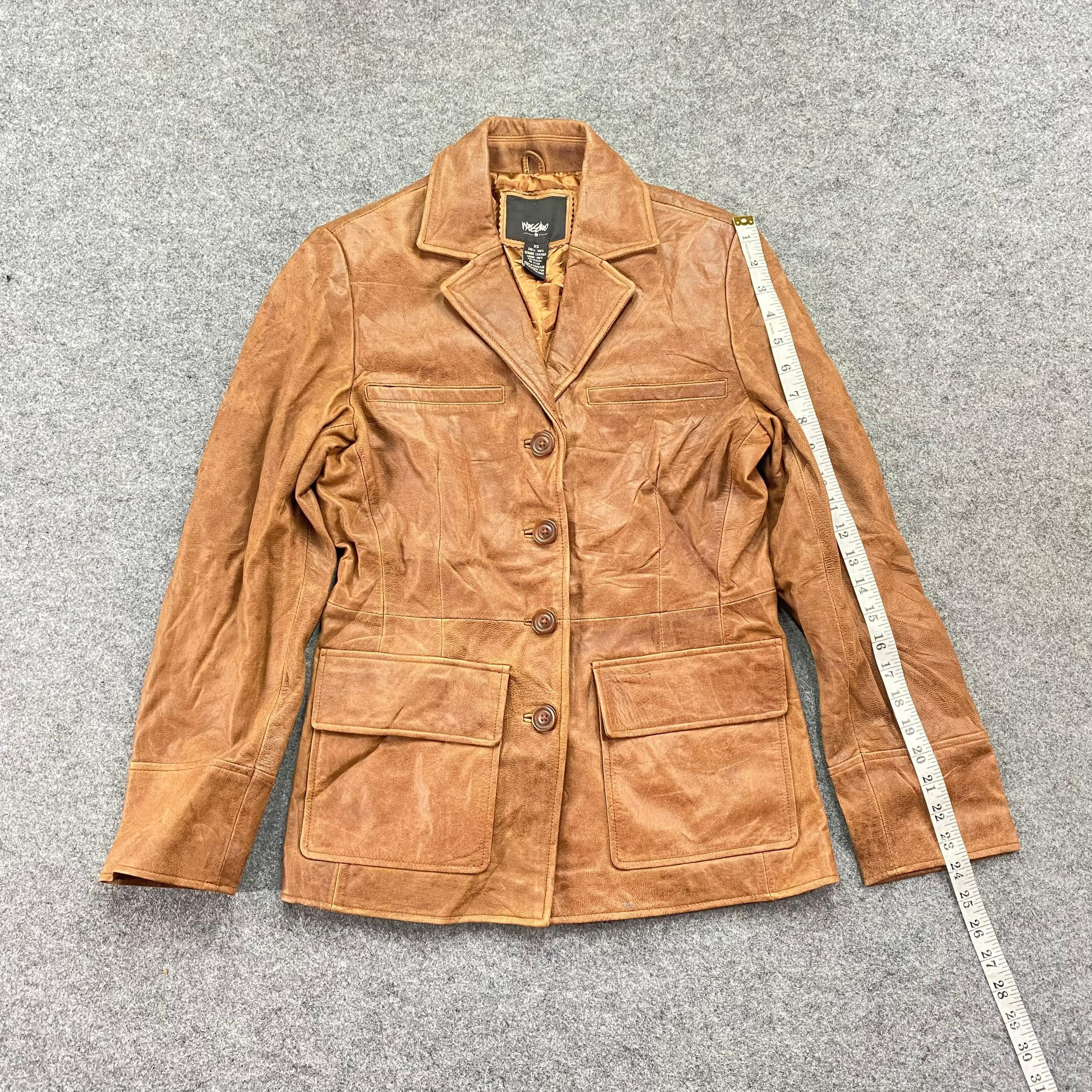 Mossimo Vintage Mossimo Leather Blazer Jacket Size XS / US 0-2 / IT 36-38 - 7 Thumbnail