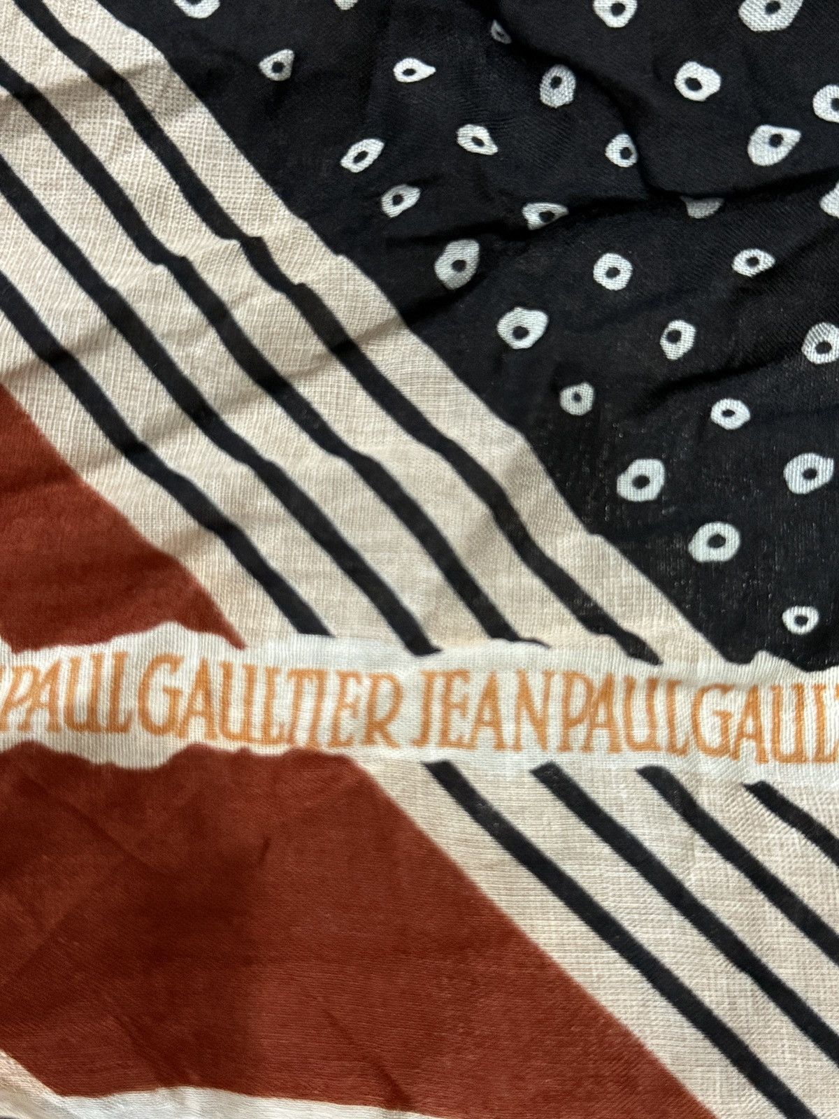 Jean Paul Gaultier Blue And Red Jean Paul Gaultier Scarf Size ONE SIZE - 3 Thumbnail