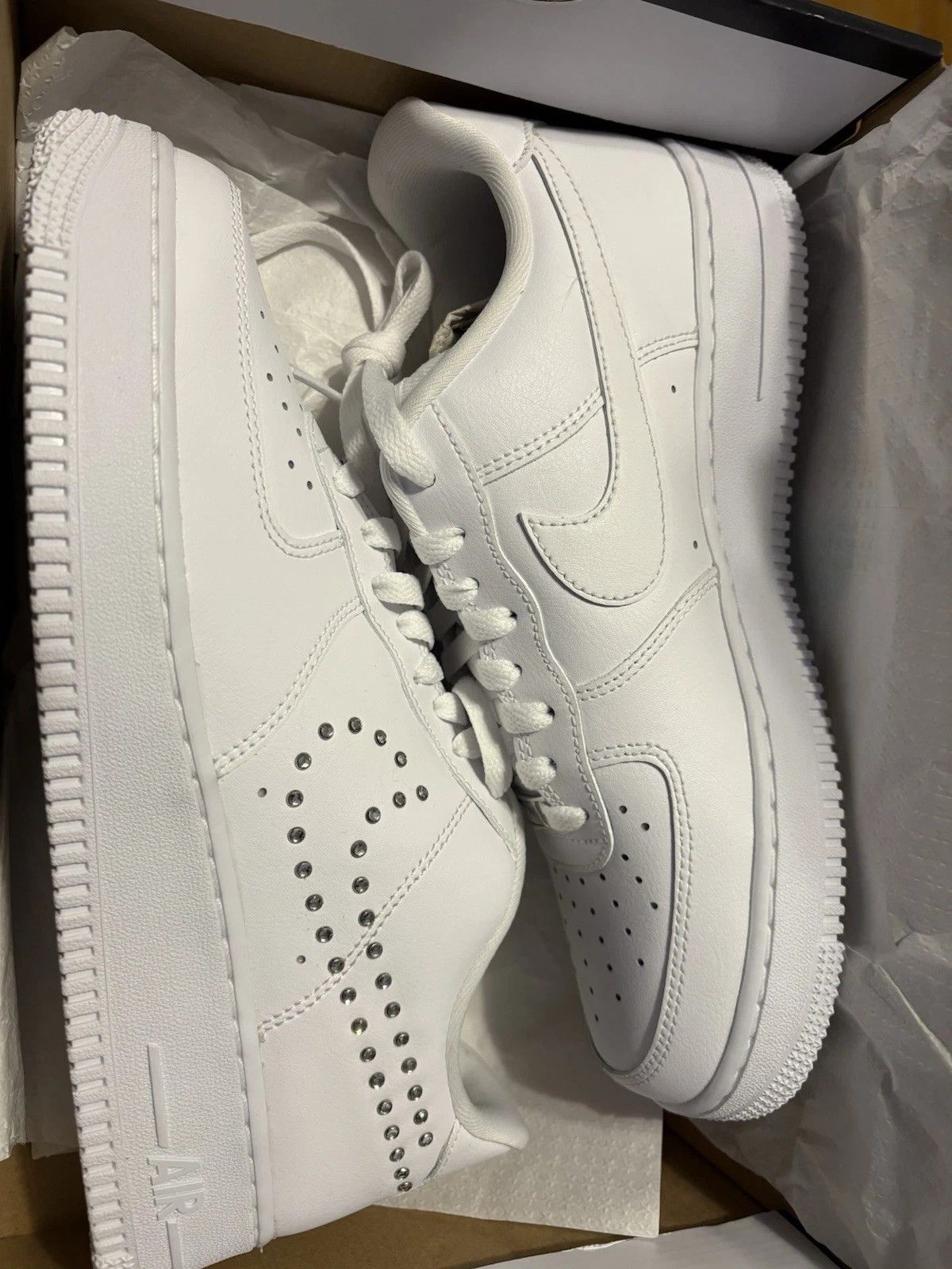 Nike New Size 10.5 - Nike Air Force 1 '07 Studded Swoosh Size US 10.5 / IT 40.5 - 1 Thumbnail