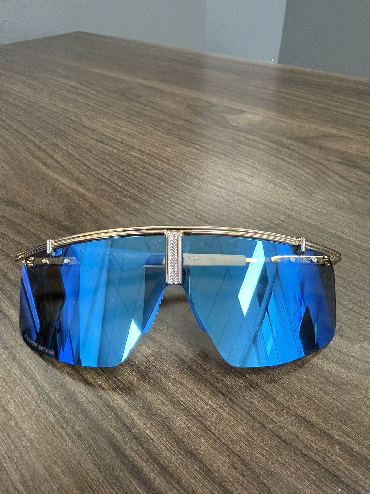 Chrome Hearts Chrome Hearts Clitanic Sunglasses Blue Size ONE SIZE - 7 Thumbnail