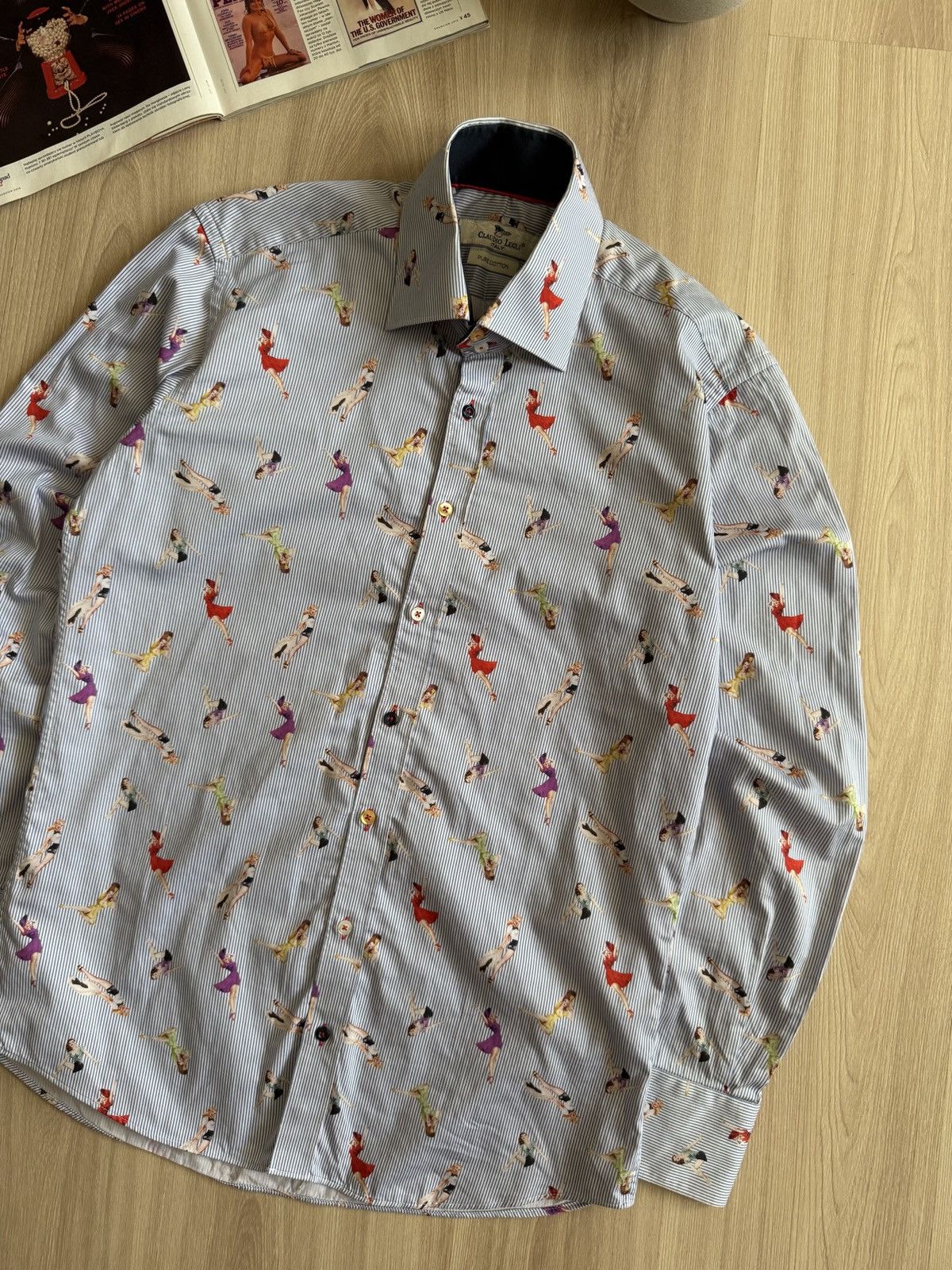 Japanese Brand Vintage RARE Claudio Lugli Shirt 00s Size US M / EU 48-50 / 2 - 5 Thumbnail