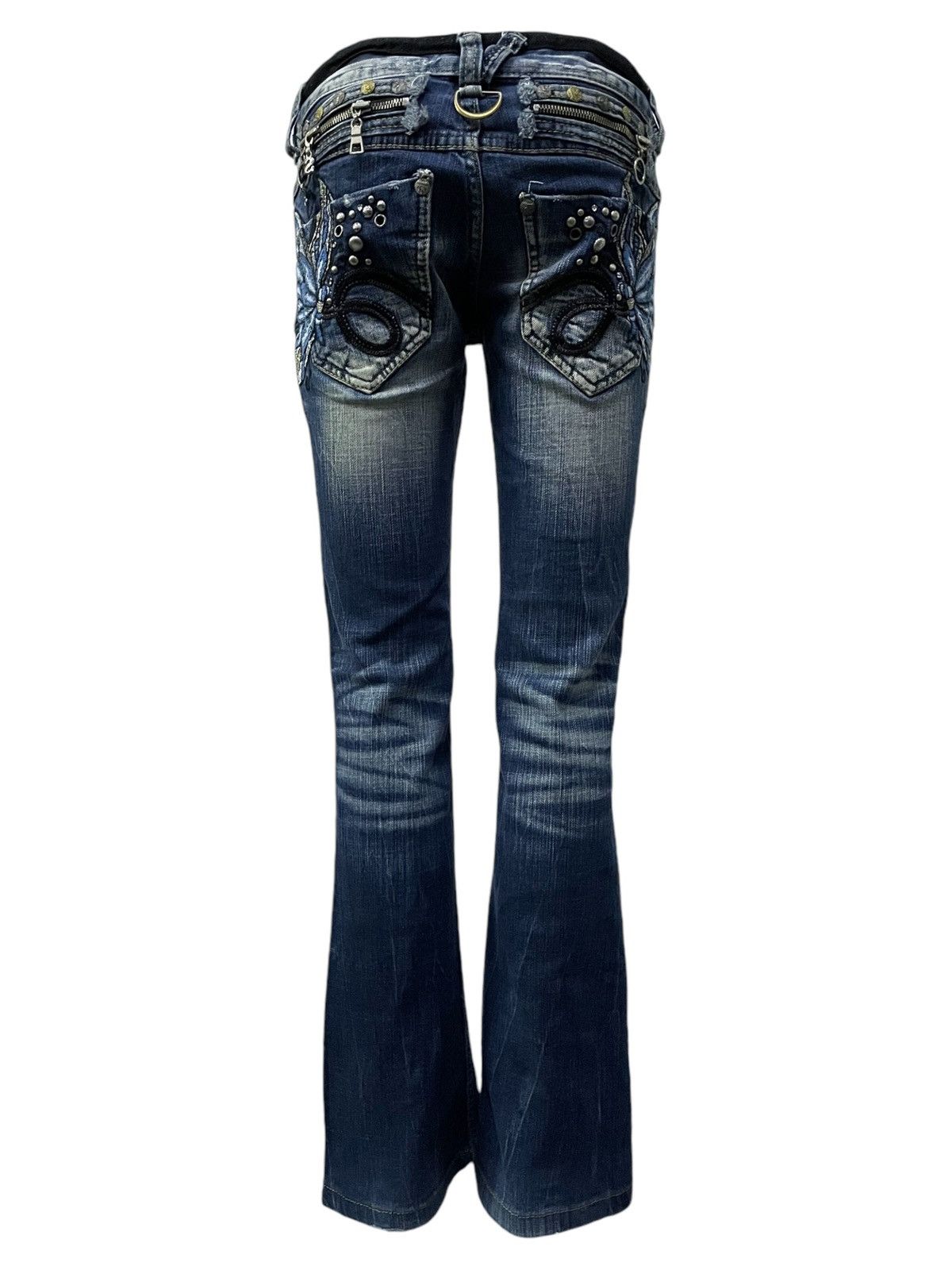 Affliction Studio RP Japanese Punk Pocket Lolita Style Embroidery Flare Size 27" / US 4 / IT 40 - 3 Thumbnail