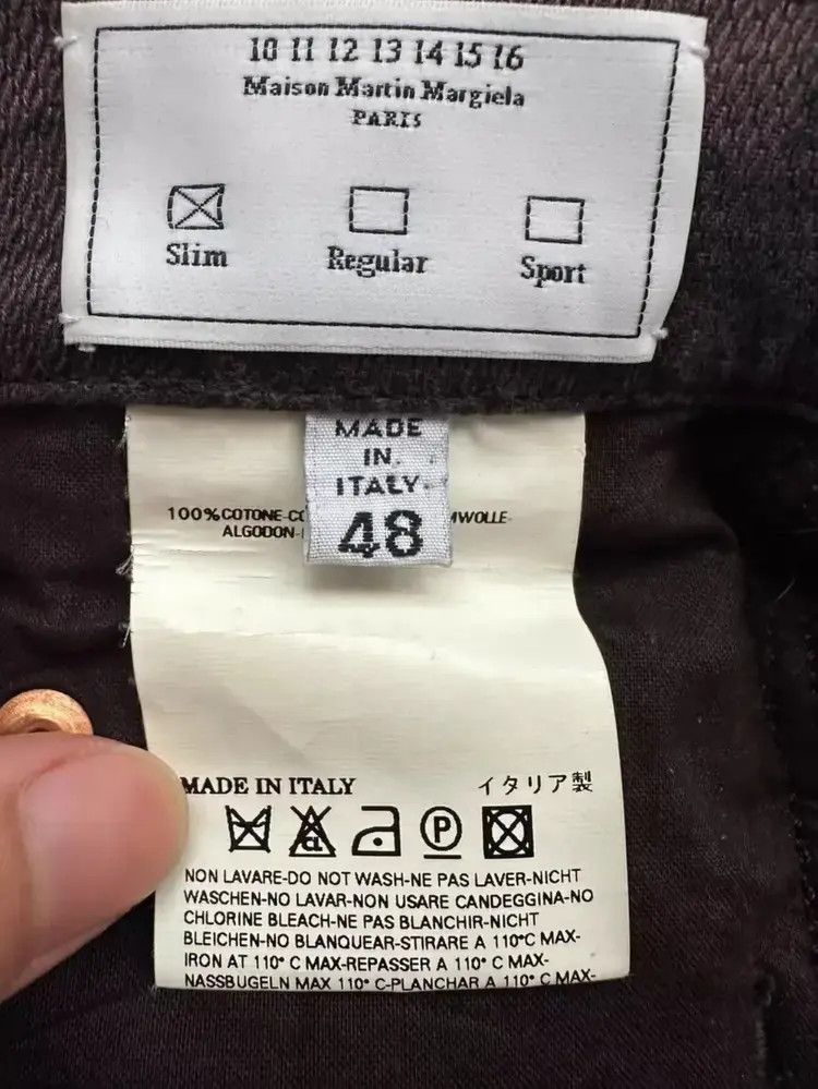 Sz 48 Maison Martin Margiela Brick Print Denim