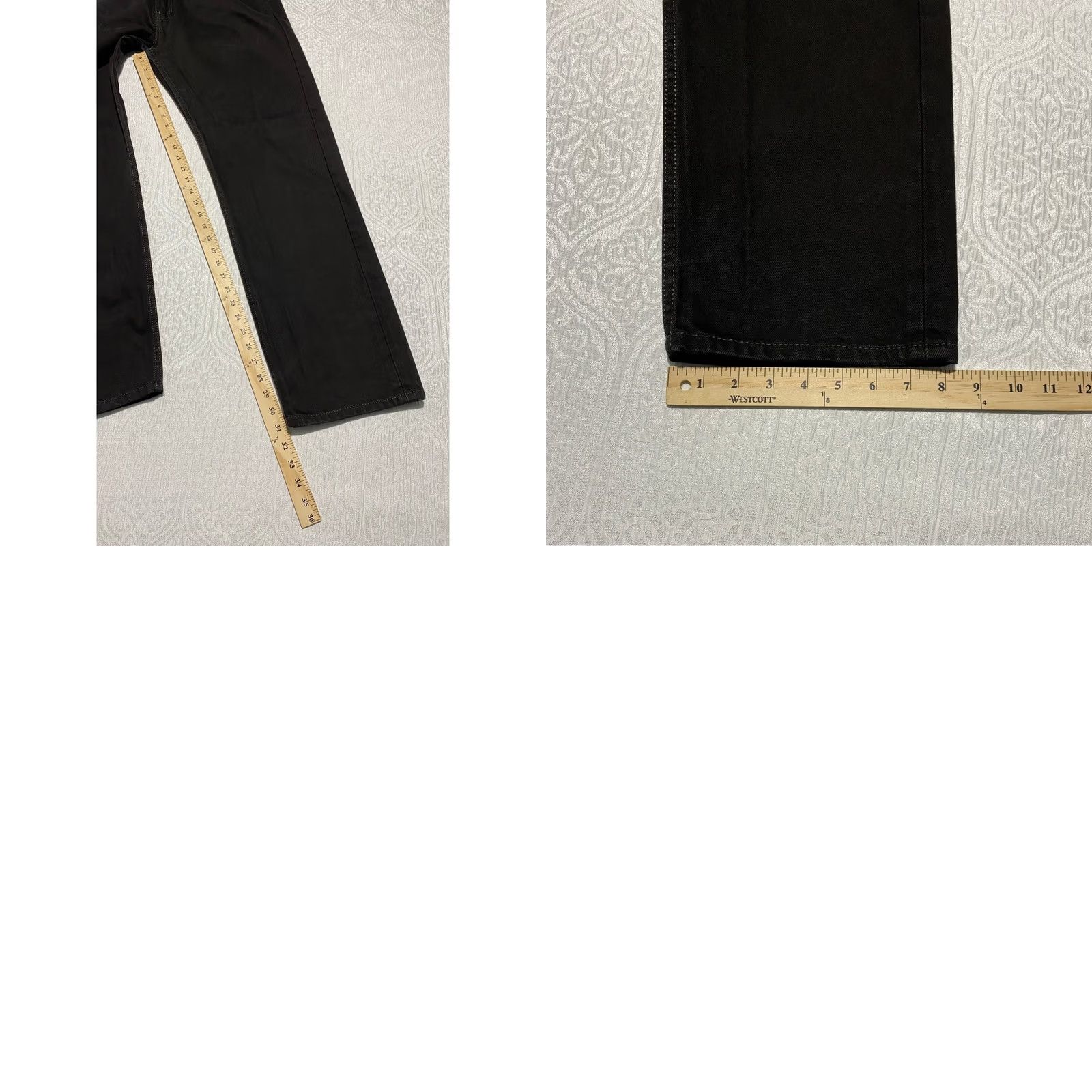 Levi's Levi's 505 Regular Fit Jeans Men Black Denim 36×32 Straight 5-Pocket Denim Pants W36 L32 Size US 36 / EU 52 - 8 Thumbnail