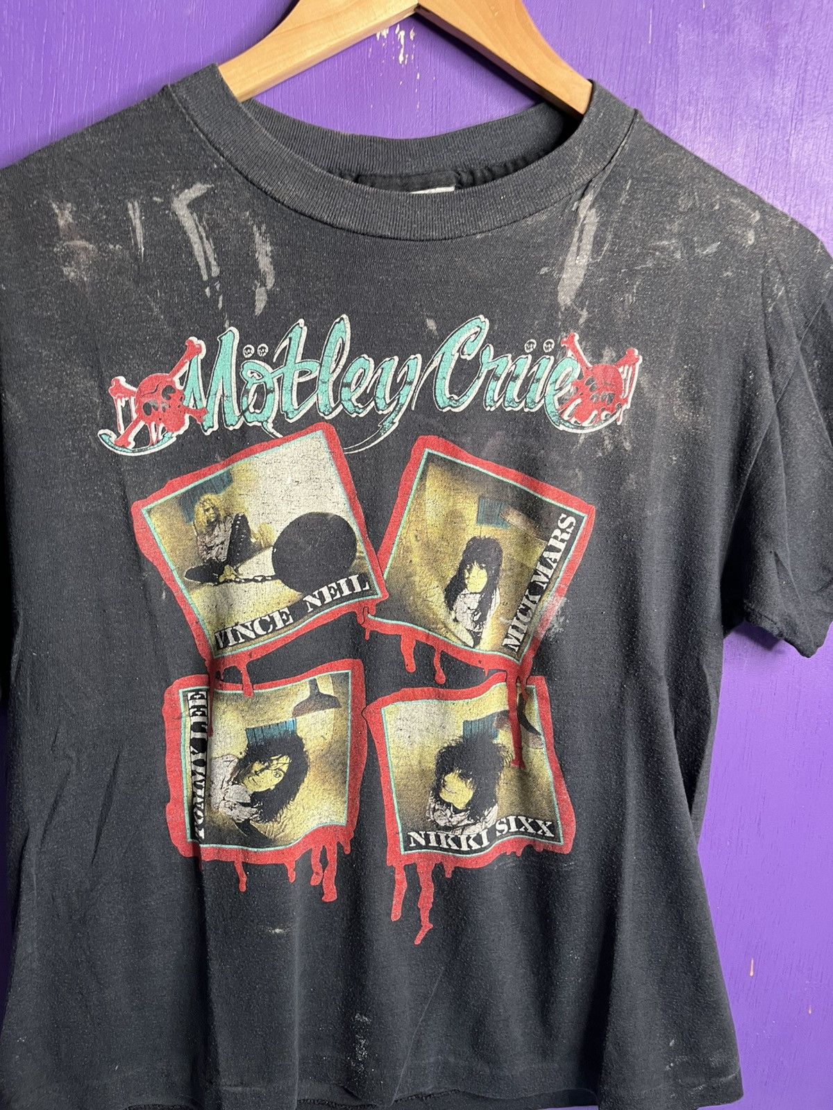 Band Tees × Vintage Vintage 80s Motley Crue kick start my heart tour tee Size US M / EU 48-50 / 2 - 3 Thumbnail