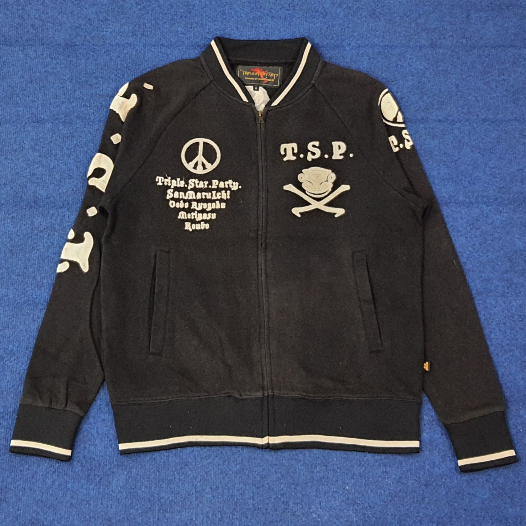 Japanese Brand Vintage Triple Star Party Zipper Sweatshirt C264N8 Size US M / EU 48-50 / 2 - 3 Thumbnail