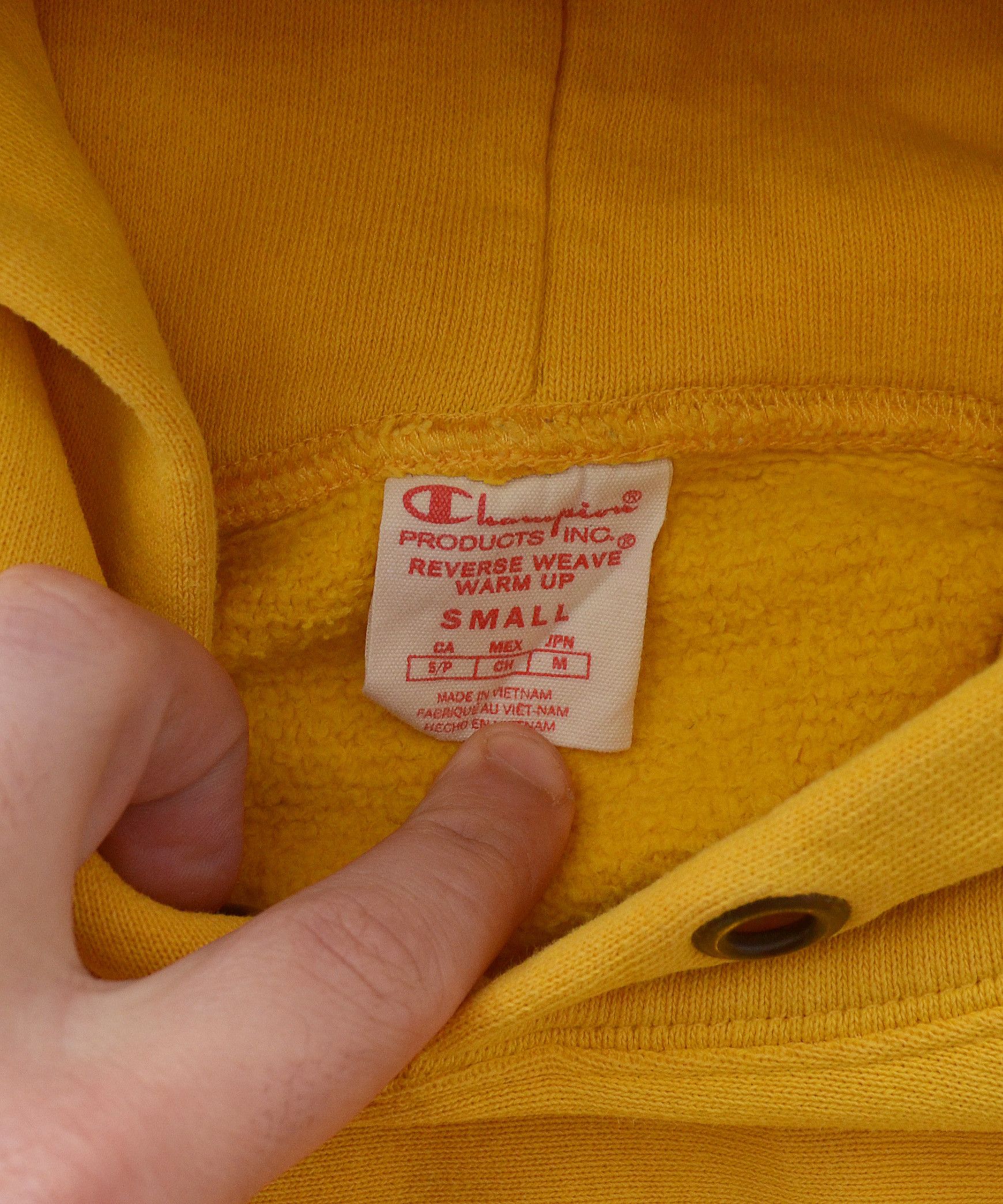 Champion Champion Premium Reverse Weave Big Logo Hoodie yellow UNISEX Size US S / EU 44-46 / 1 - 12 Thumbnail