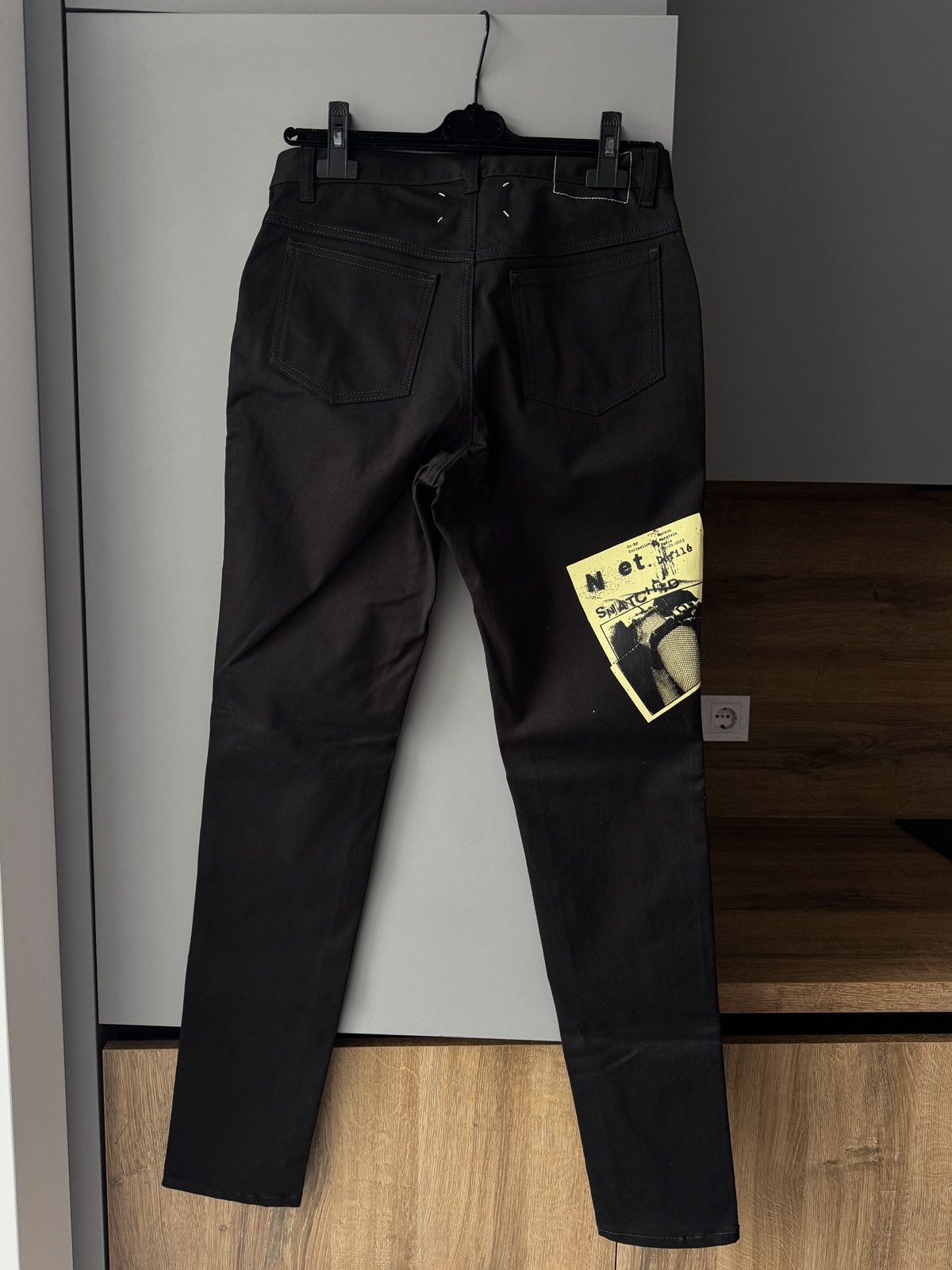 Maison Margiela Last Maison Margiela Invitation Print Skinny Black Jeans Size US 34 / EU 50 - 1 Thumbnail