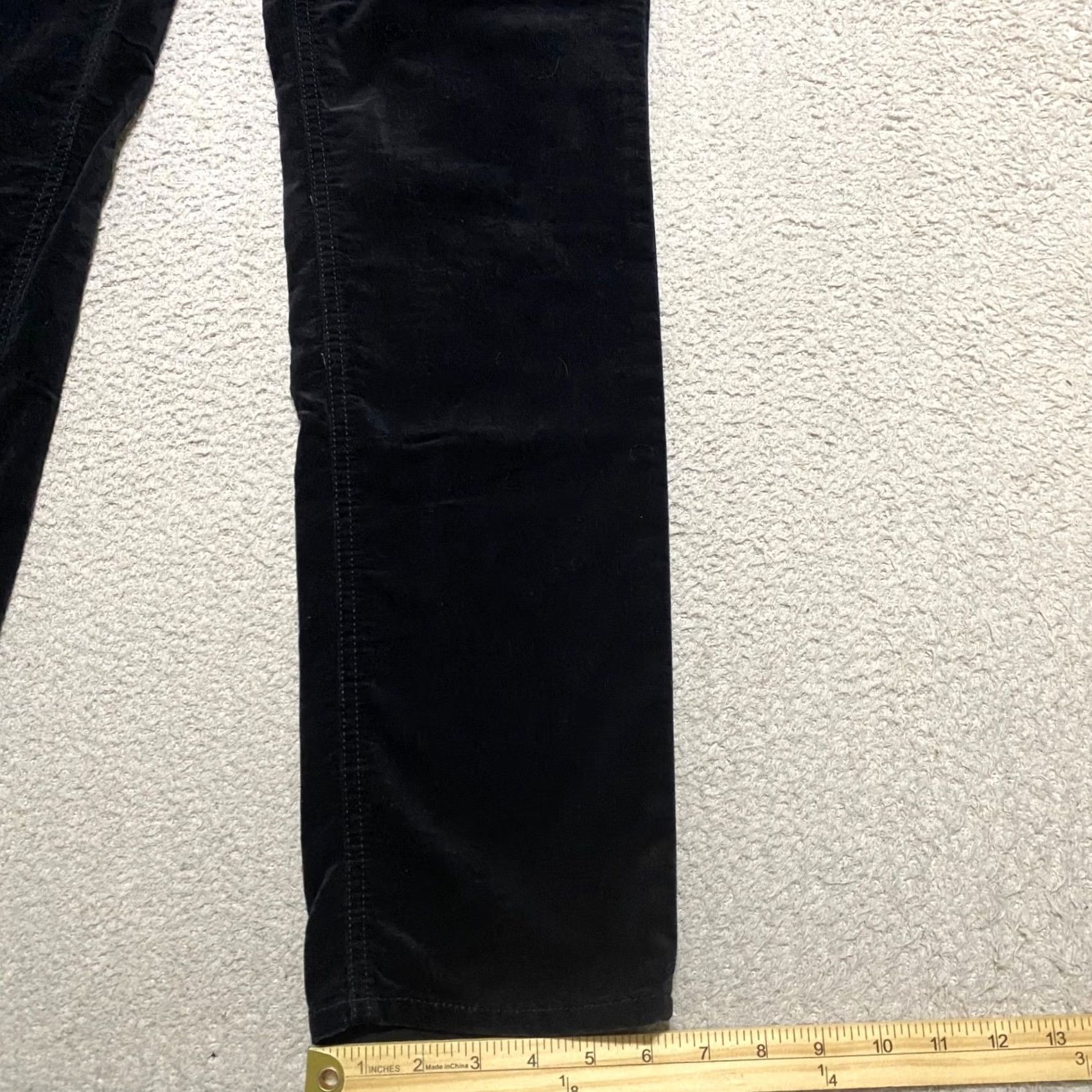 Talbots Talbots Womens Jeans Black Velvet Straight High Rise Dark Wash Size 10 Size 24" / US 00 / IT 34 - 5 Thumbnail