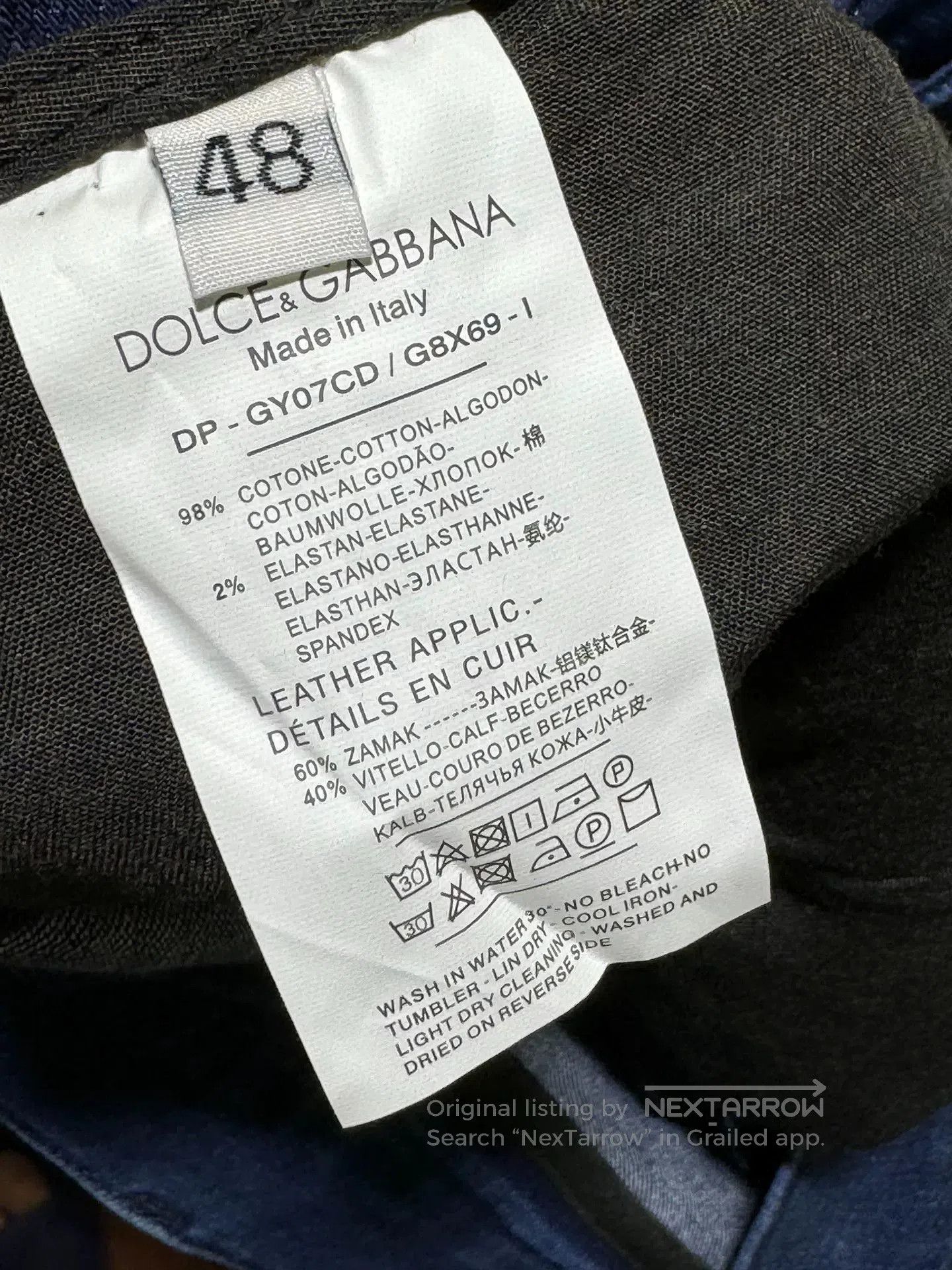 Dolce & Gabbana D&G Men's Washed Whisker Jeans. Size US 32 / EU 48 - 7 Thumbnail