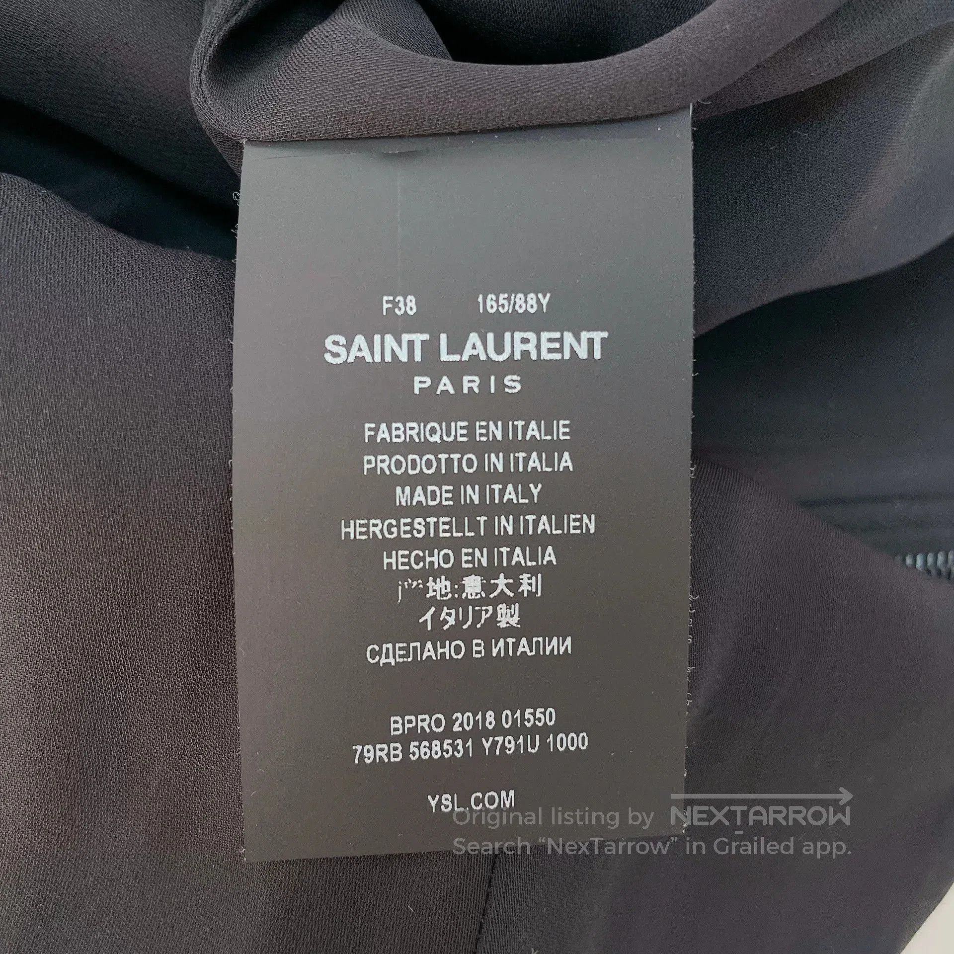 Saint Laurent Paris Saint Laurent Black Pearl. Size S / US 4 / IT 40 - 6 Thumbnail