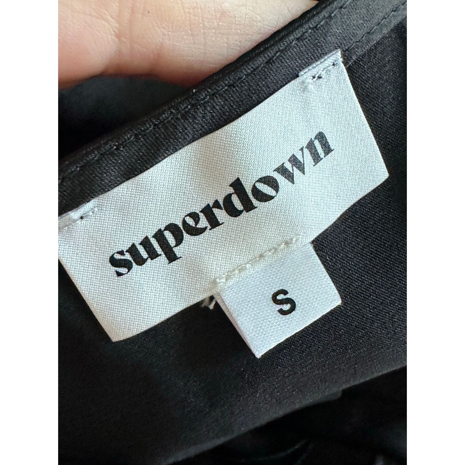 superdown Superdown black satin halter blouse size Small Size S / US 4 / IT 40 - 3 Thumbnail