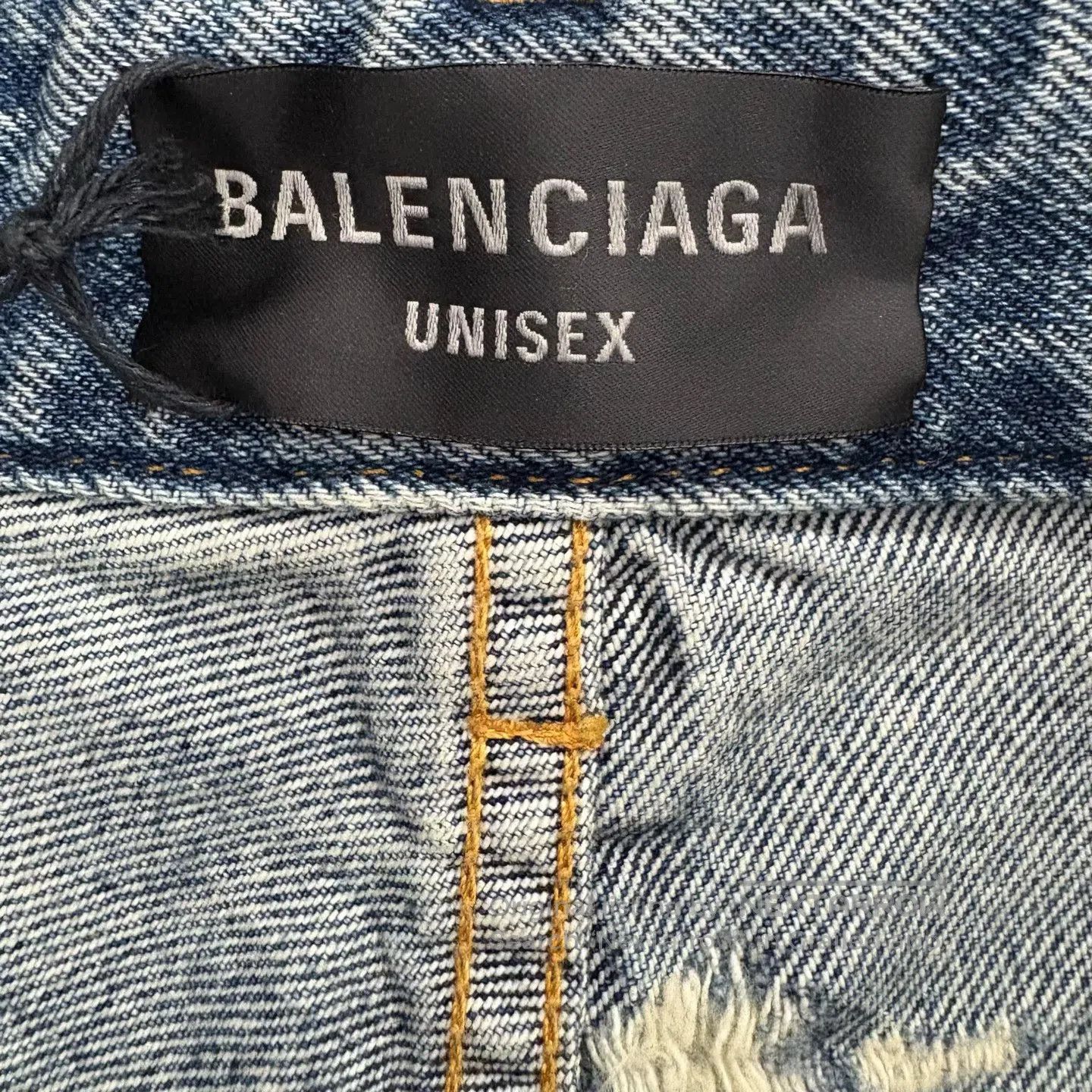 Balenciaga Balenciaga sizexs Super-Destroyed Pant with Knife-Cut Desig Size US 28 / EU 44 - 3 Thumbnail