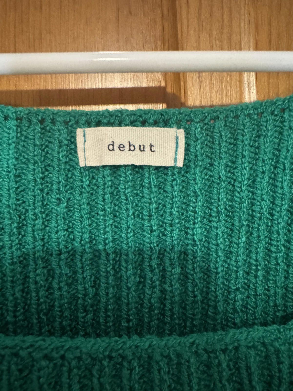 Debut Green Knit Crop Top by Debut Size S / US 4 / IT 40 - 3 Thumbnail