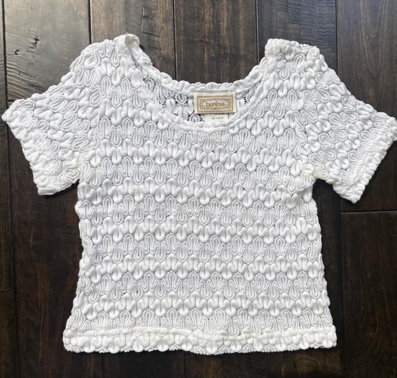 Vintage vintage white top in vivid white Size S / US 4 / IT 40 - 1 Thumbnail