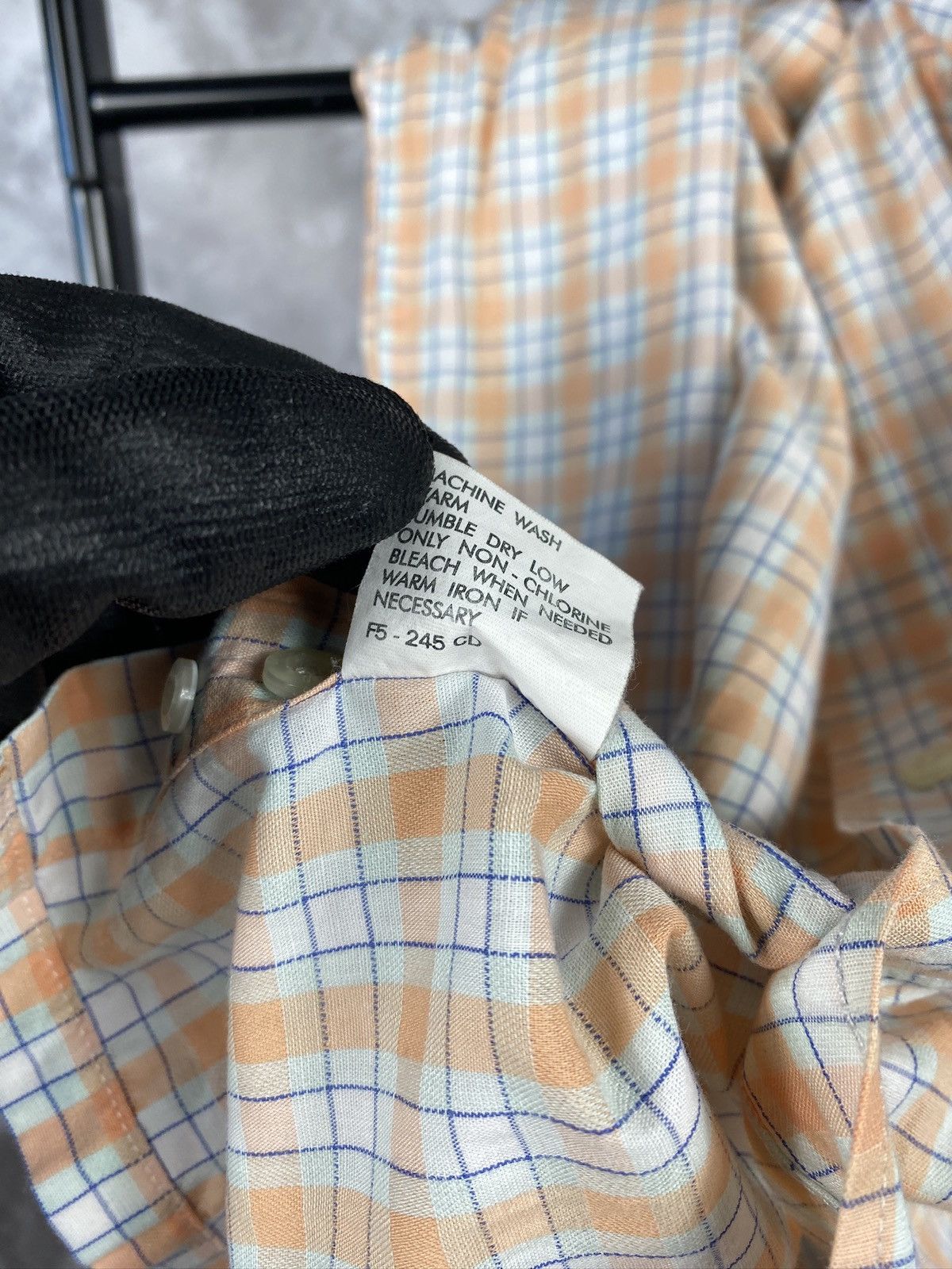 Dior Christian Dior checkered shirt embroidered logo on chest Size US M / EU 48-50 / 2 - 10 Thumbnail