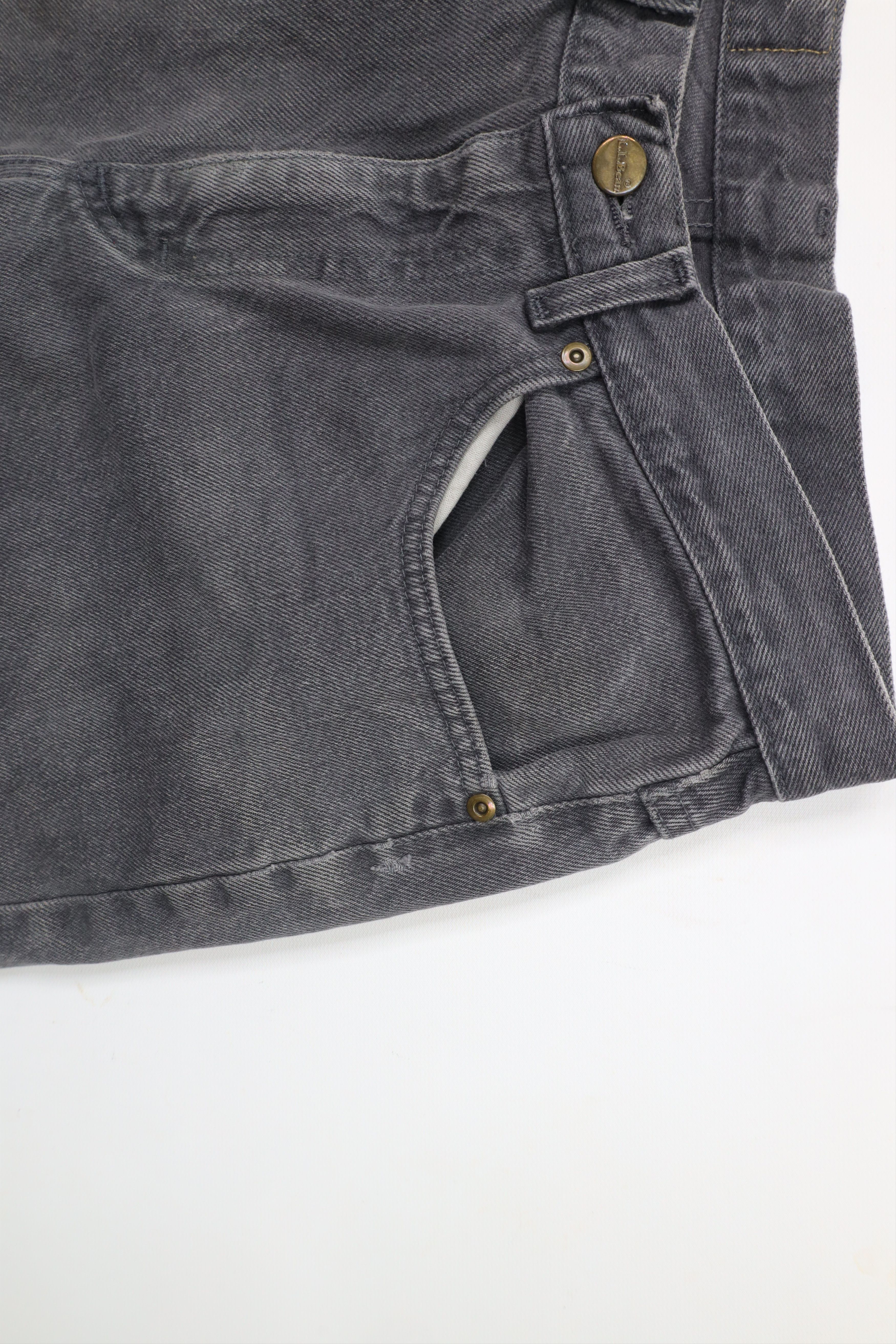 L.L. Bean × Vintage Vintage 90s LL Bean Straight Leg Denim Jeans Gray Cotton USA Size US 30 / EU 46 - 6 Thumbnail