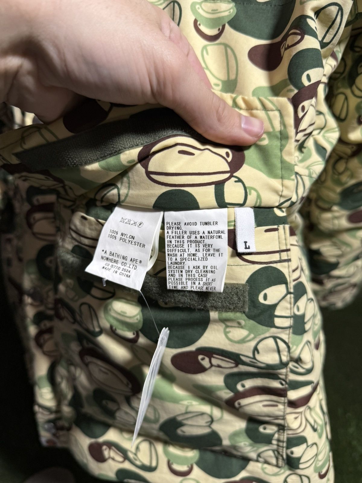 Bape Bape Baby Milo Reversible Puffer Jacket Sz. L Size US L / EU 52-54 / 3 - 3 Thumbnail
