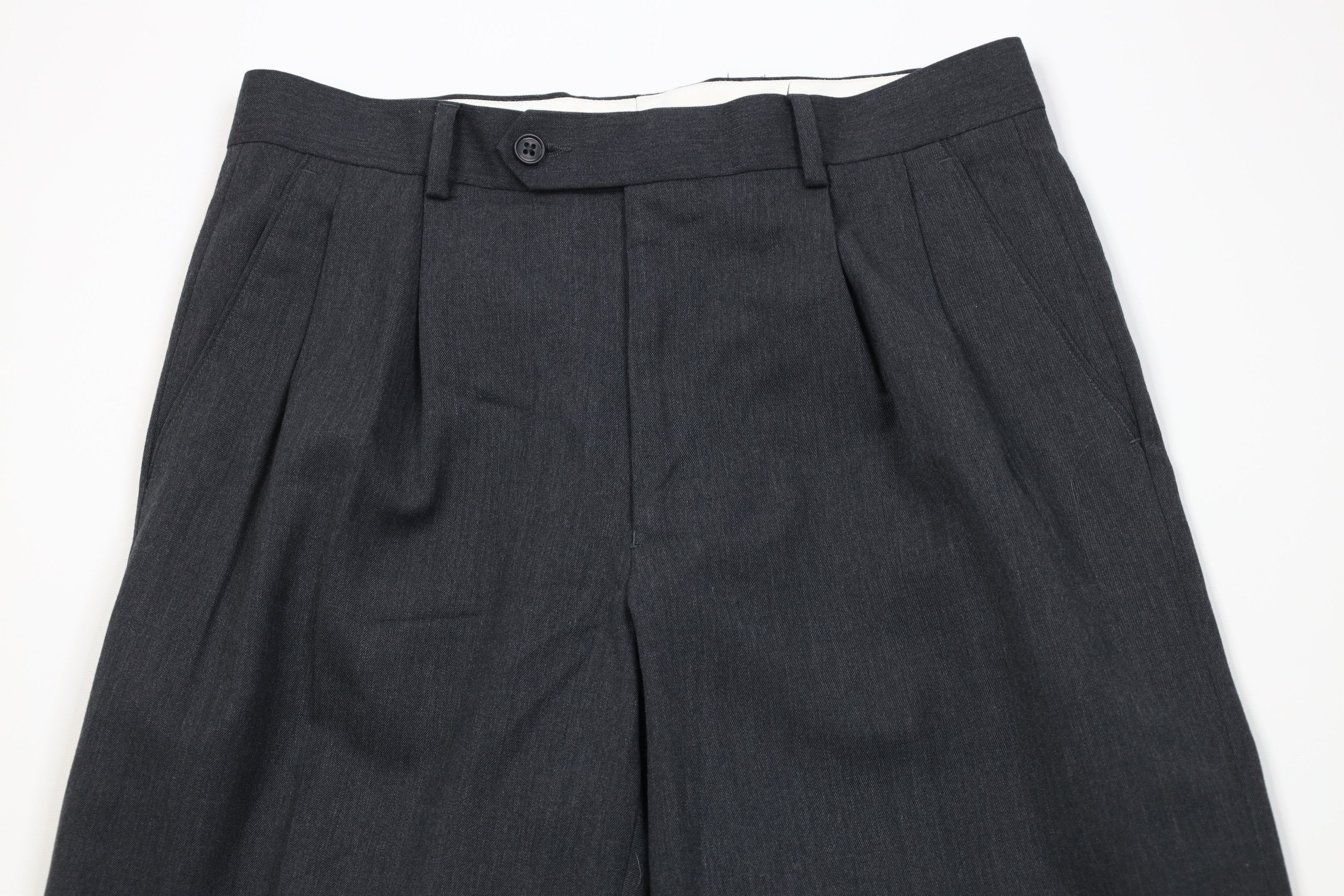 Vintage Vintage 90s Streetwear Blend Knit Wide Leg Chino Pants Gray Size US 30 / EU 46 - 2 Thumbnail