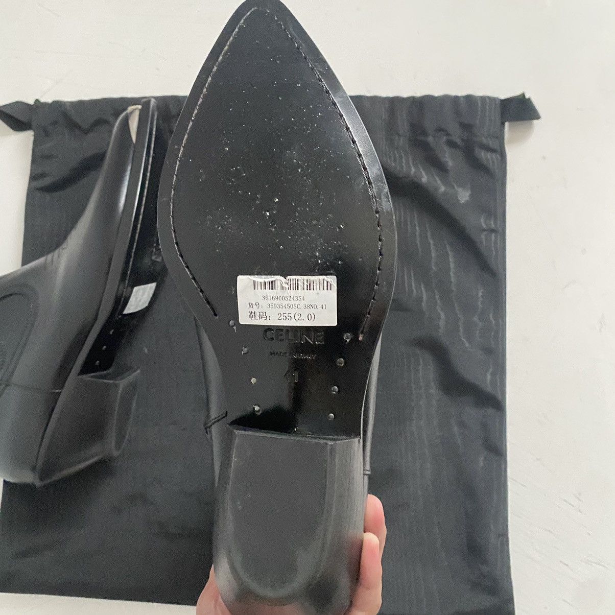 Celine SS24 CELINE LEON ZIPPED BOOT WITH METAL TOE By Hedi Slimane Size US 7 / EU 40 - 4 Thumbnail