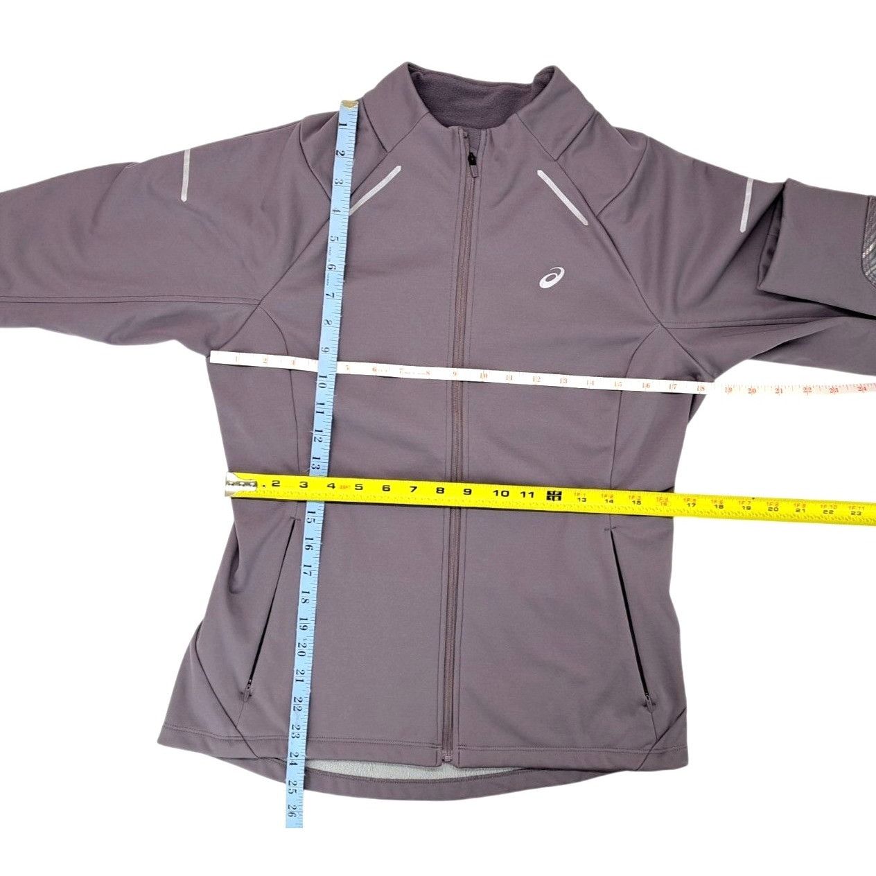 Asics Asics Lite Show 2 Jacket Purple Reflective Thumbhole Running Size M / US 6-8 / IT 42-44 - 10 Thumbnail