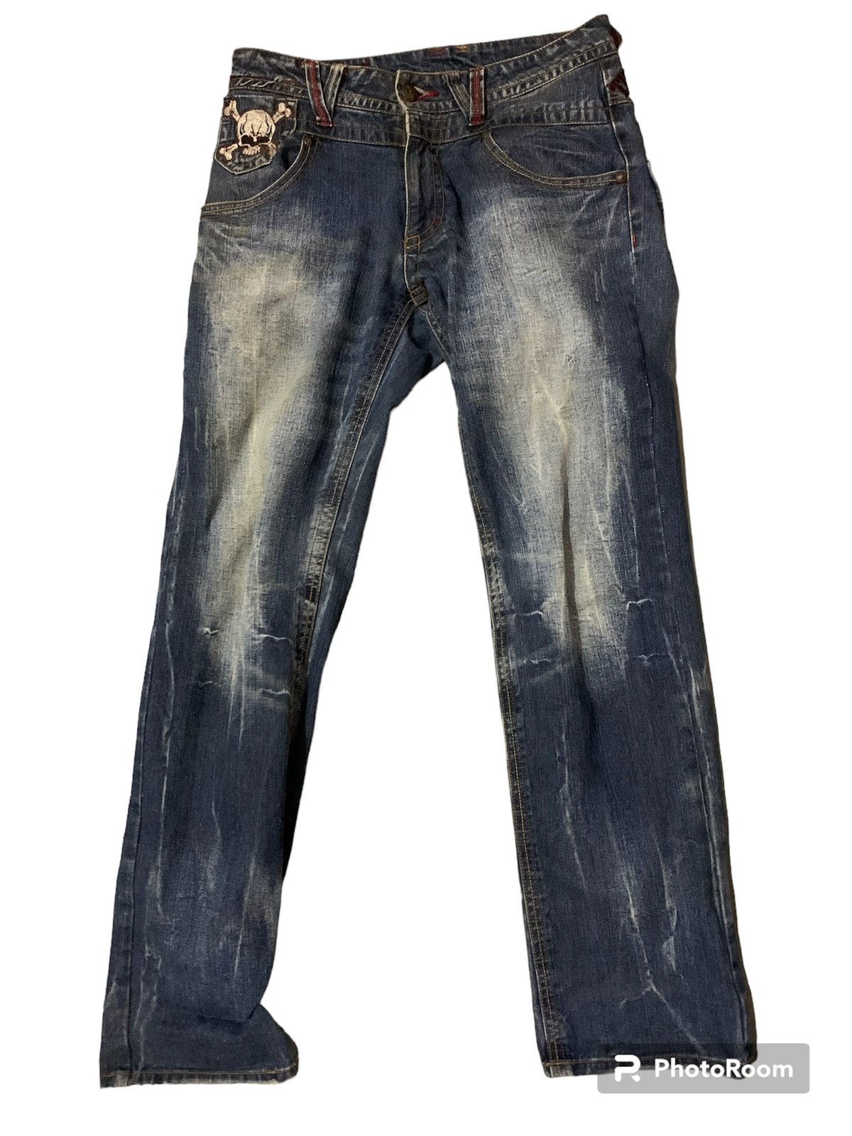 If Six Was Nine Original Jeans The World Freedom Flare Denim Jeans Size US 34 / EU 50 - 1 Thumbnail